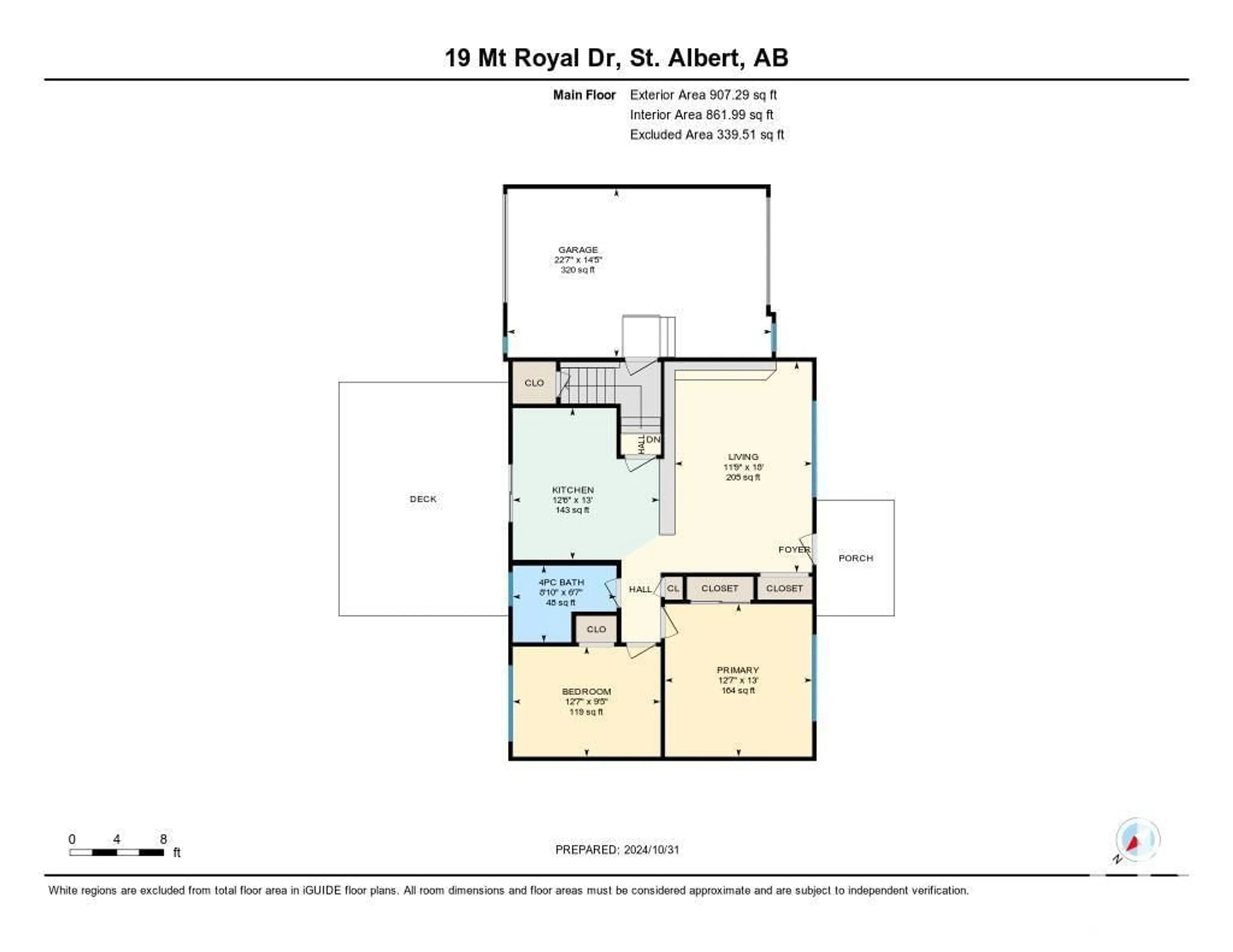 Floor plan for 19 MOUNT ROYAL DR, St. Albert Alberta T8N1J3