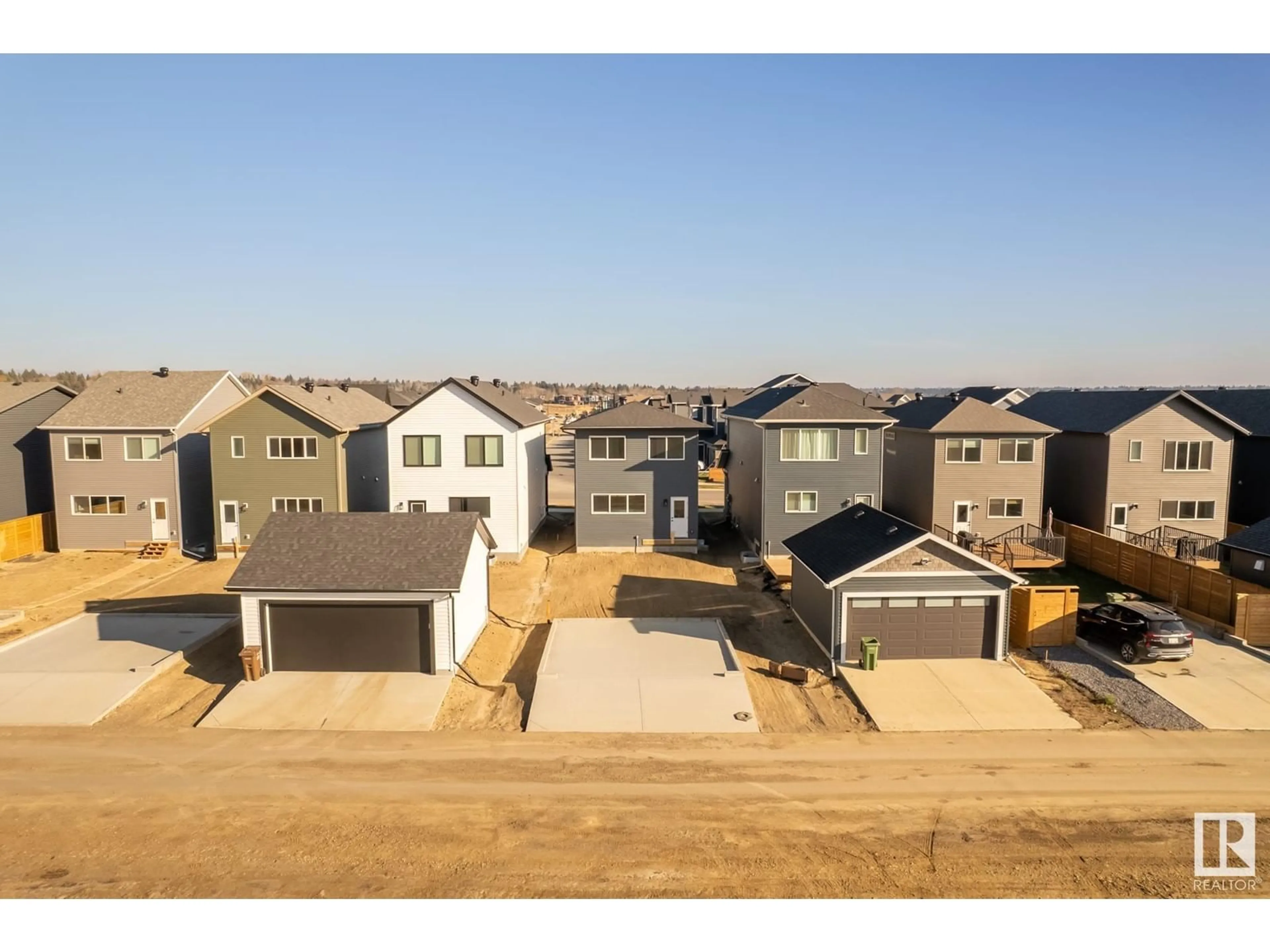 Frontside or backside of a home, the fenced backyard for 86 REDSPUR DR, St. Albert Alberta T8N7Y8