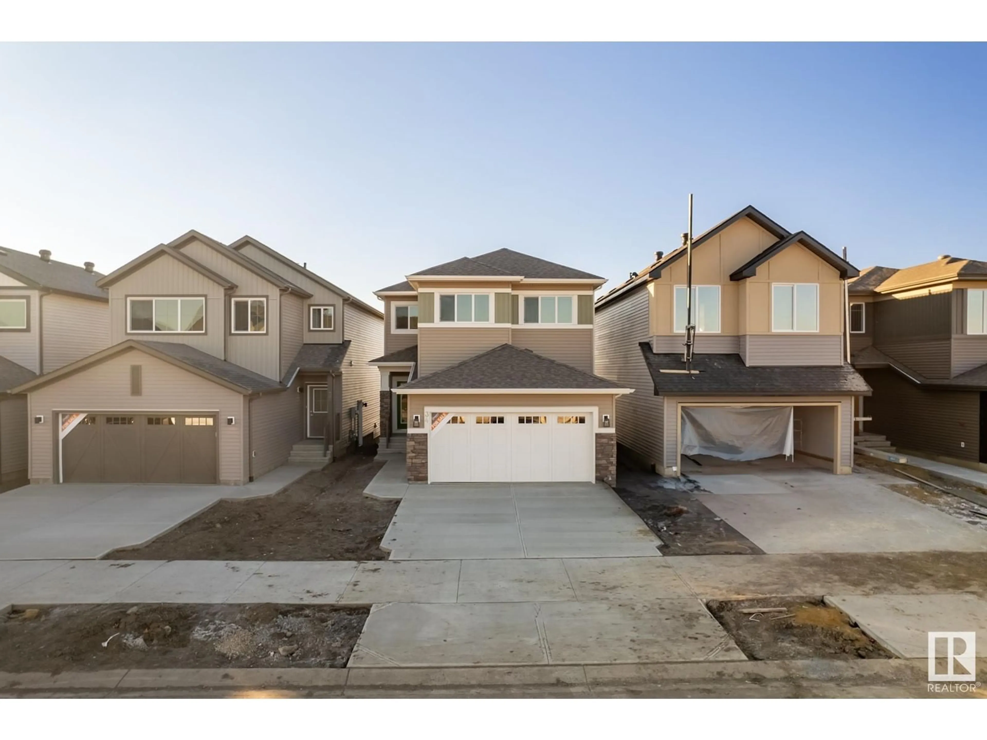 Frontside or backside of a home, the street view for 34 NOUVEAU DR, St. Albert Alberta T8N8B1