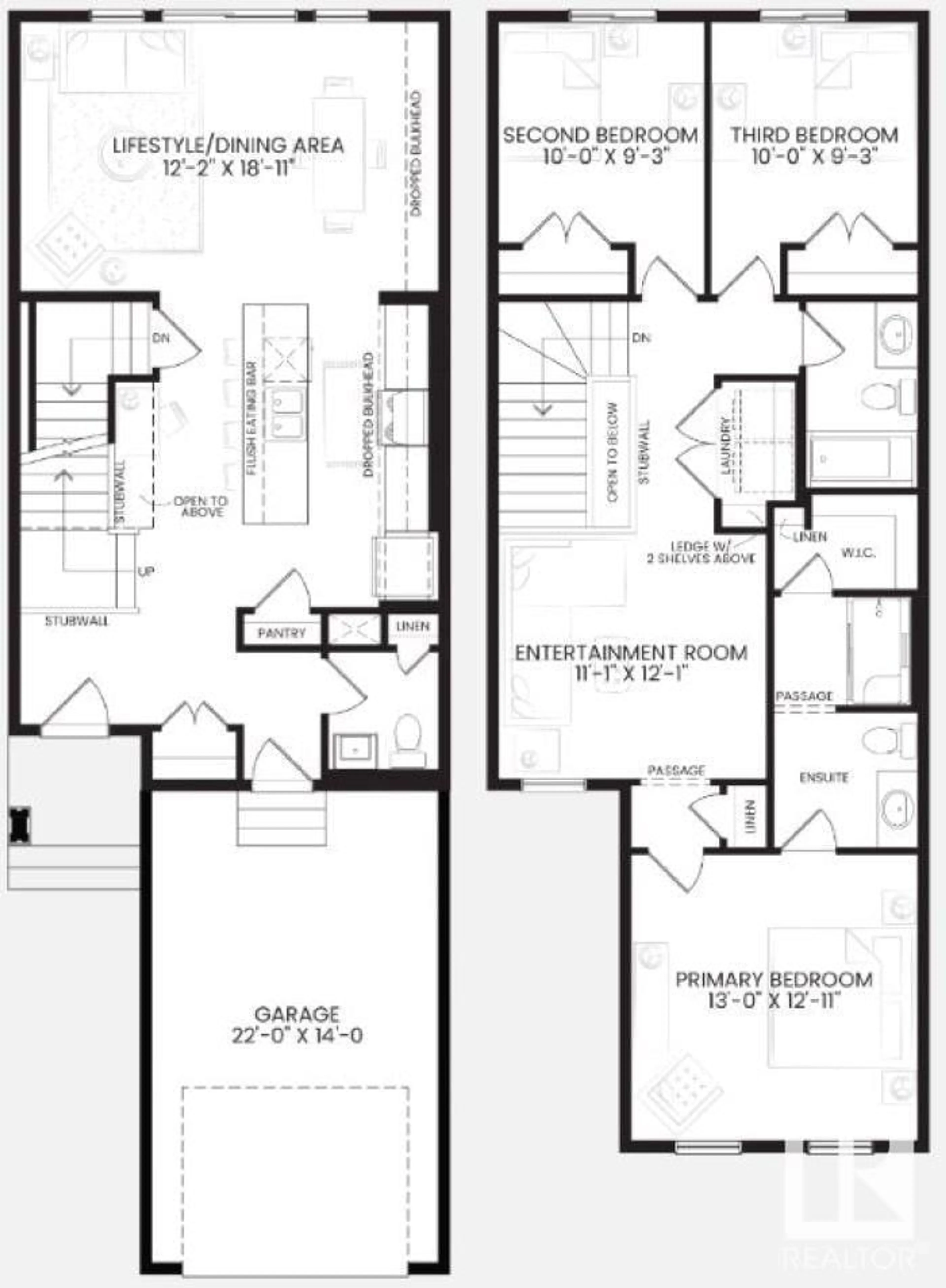 Floor plan for 22749 95A AV NW, Edmonton Alberta T5T7H5