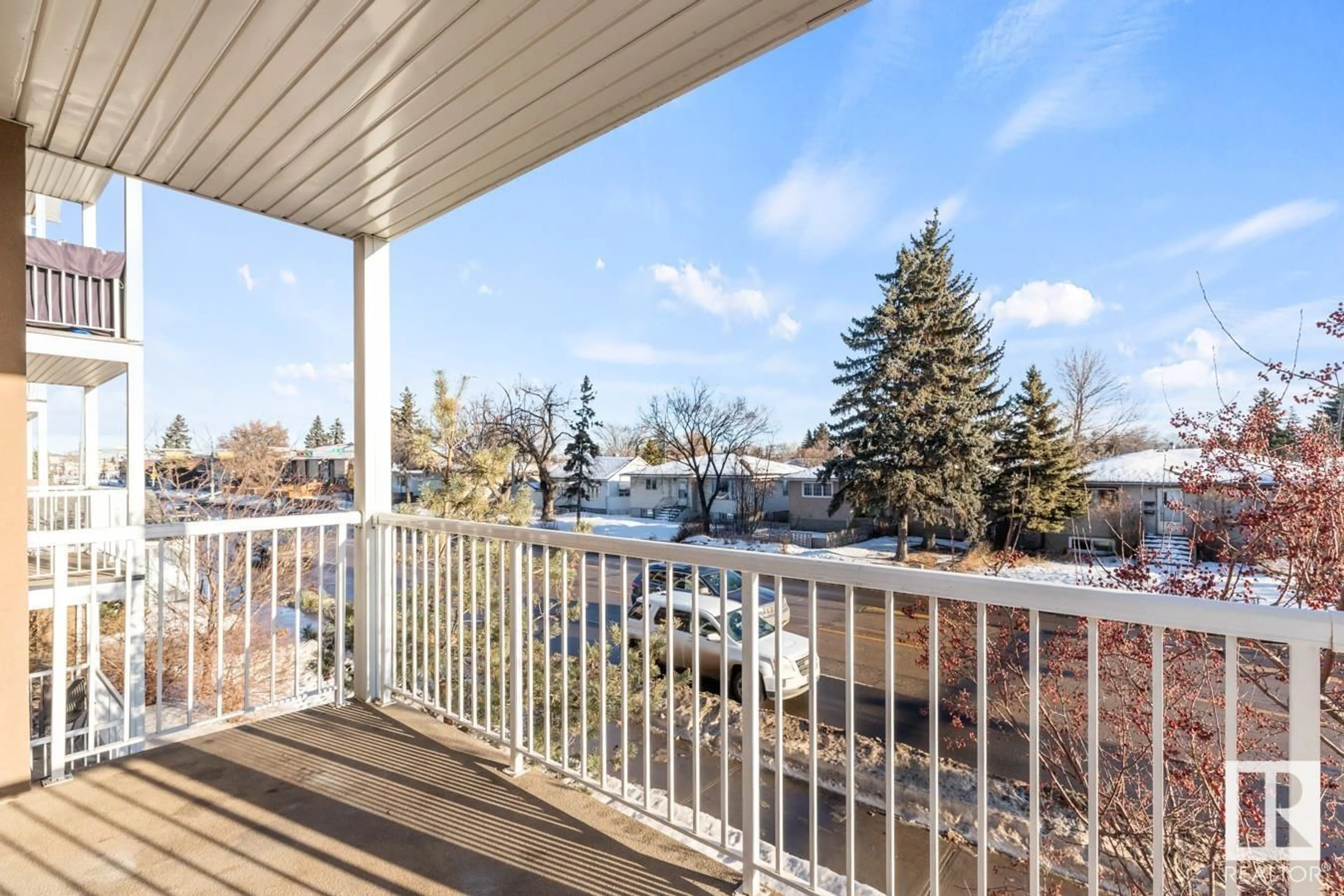 Patio, water/lake/river/ocean view for #202 13020 127 ST NW, Edmonton Alberta T5L1A9