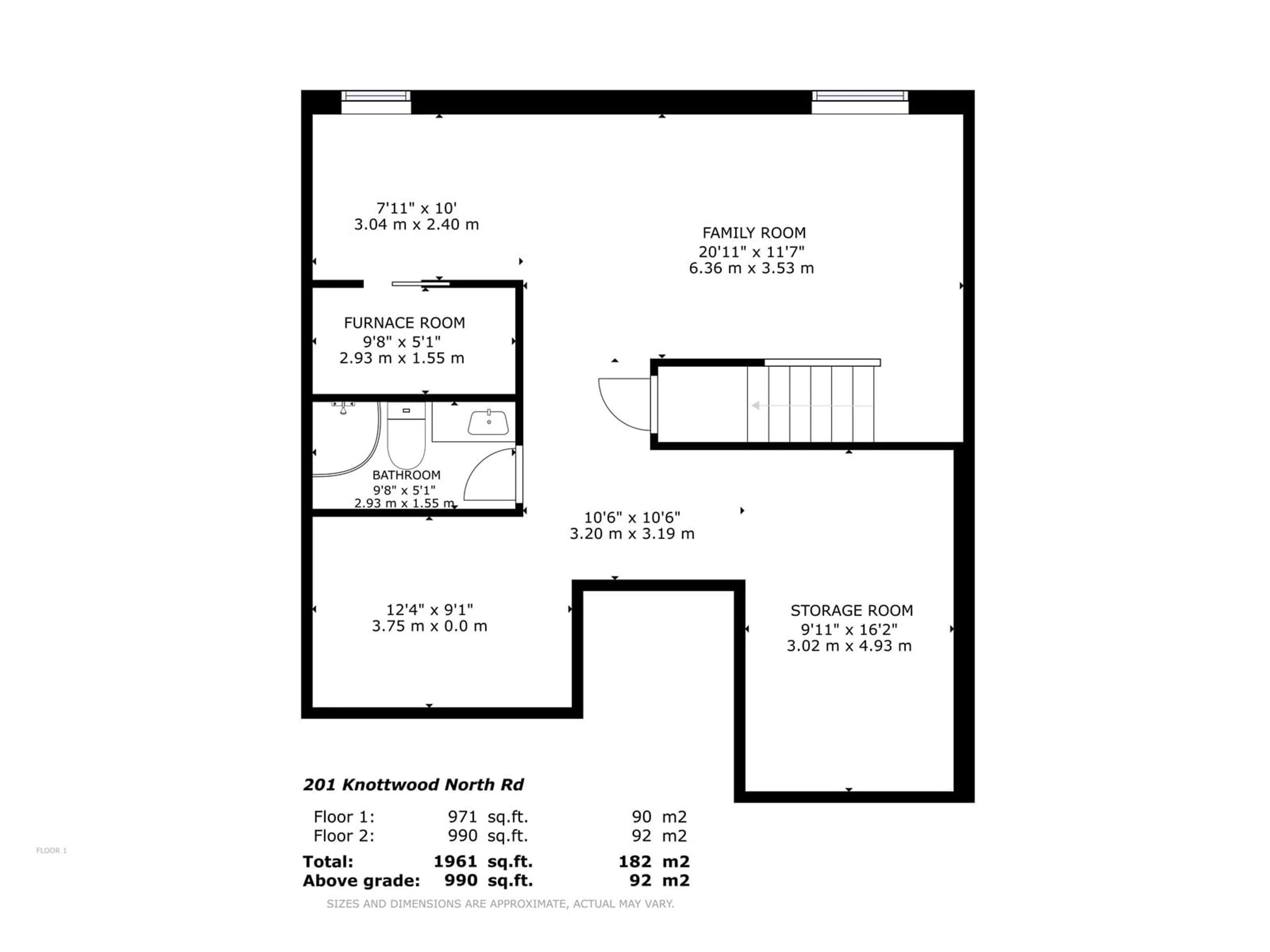 Floor plan for 201 KNOTTWOOD N NW, Edmonton Alberta T6K4B8