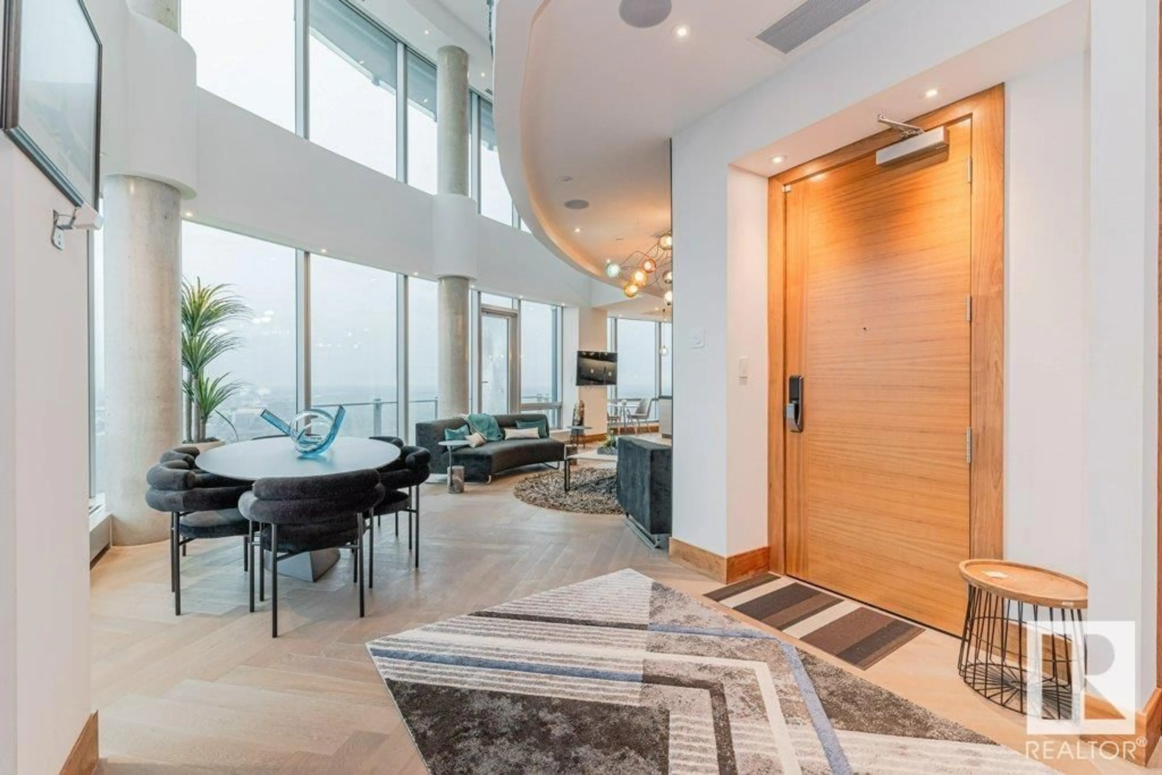 Indoor foyer for 3401 JASPER AV, Edmonton Alberta T5K0P1