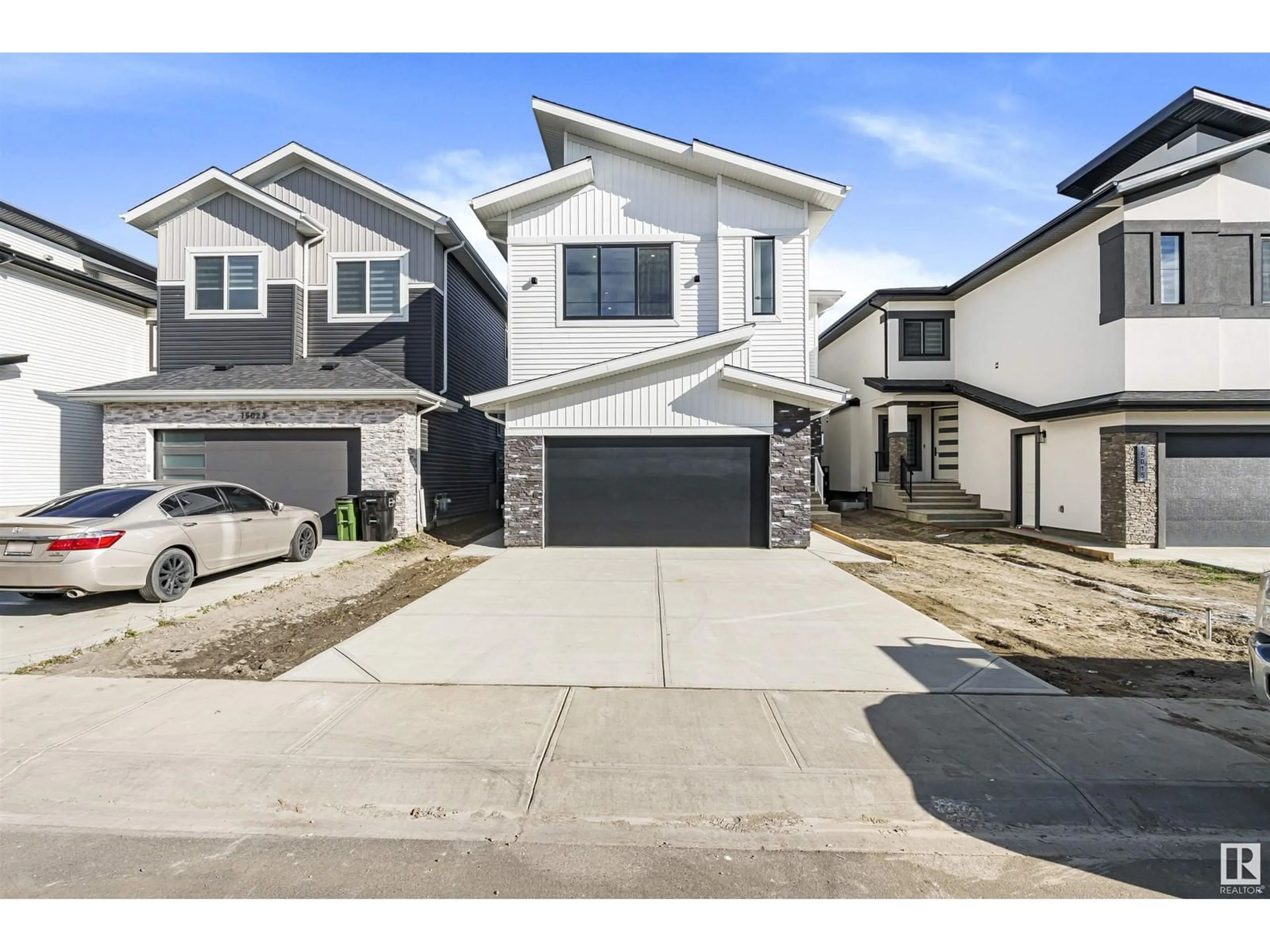 Frontside or backside of a home, the street view for 15019 10 ST NW, Edmonton Alberta T5Y4C8