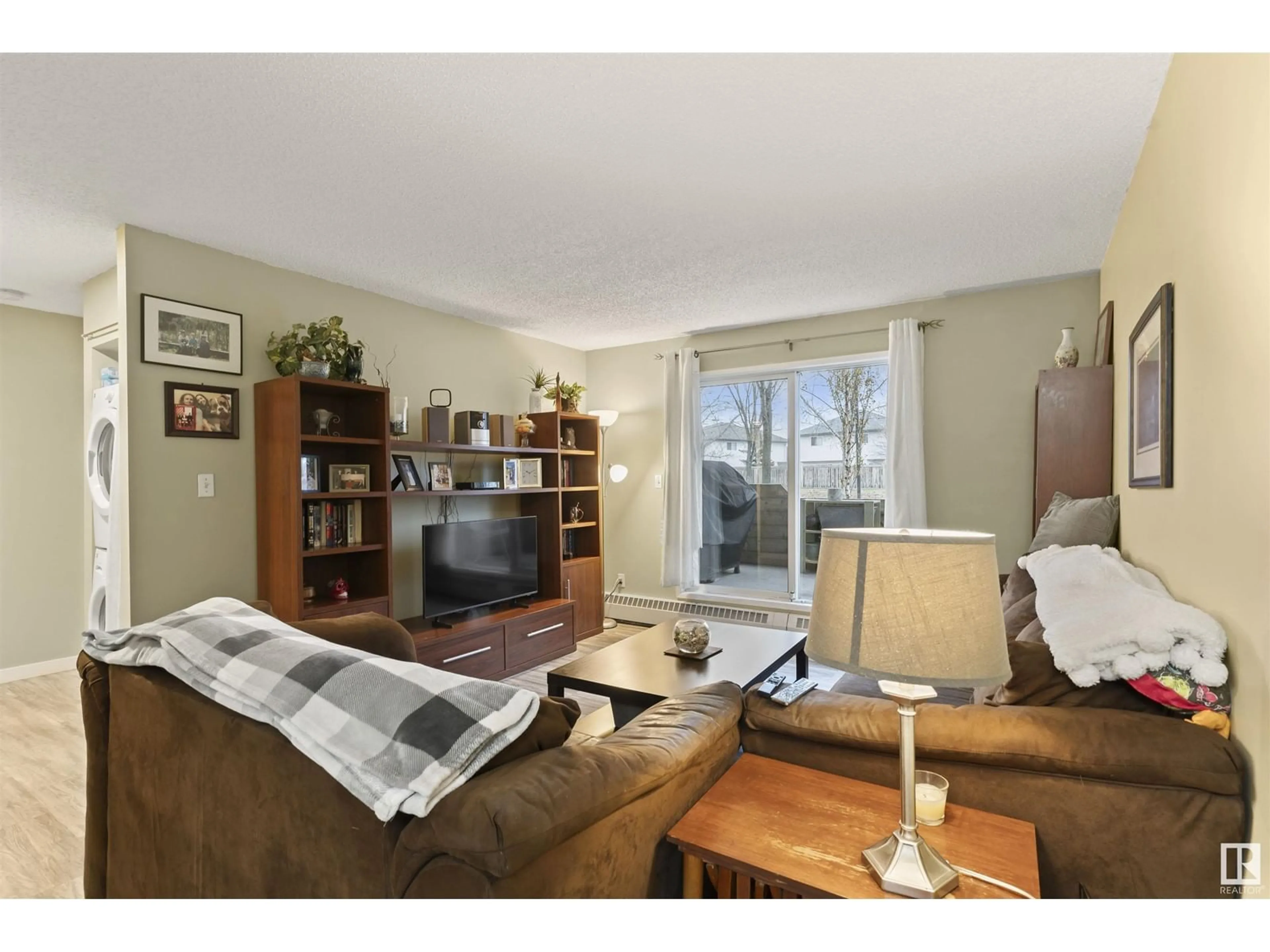 Living room, wood floors for #105 11620 9A AV NW, Edmonton Alberta T0C2P0