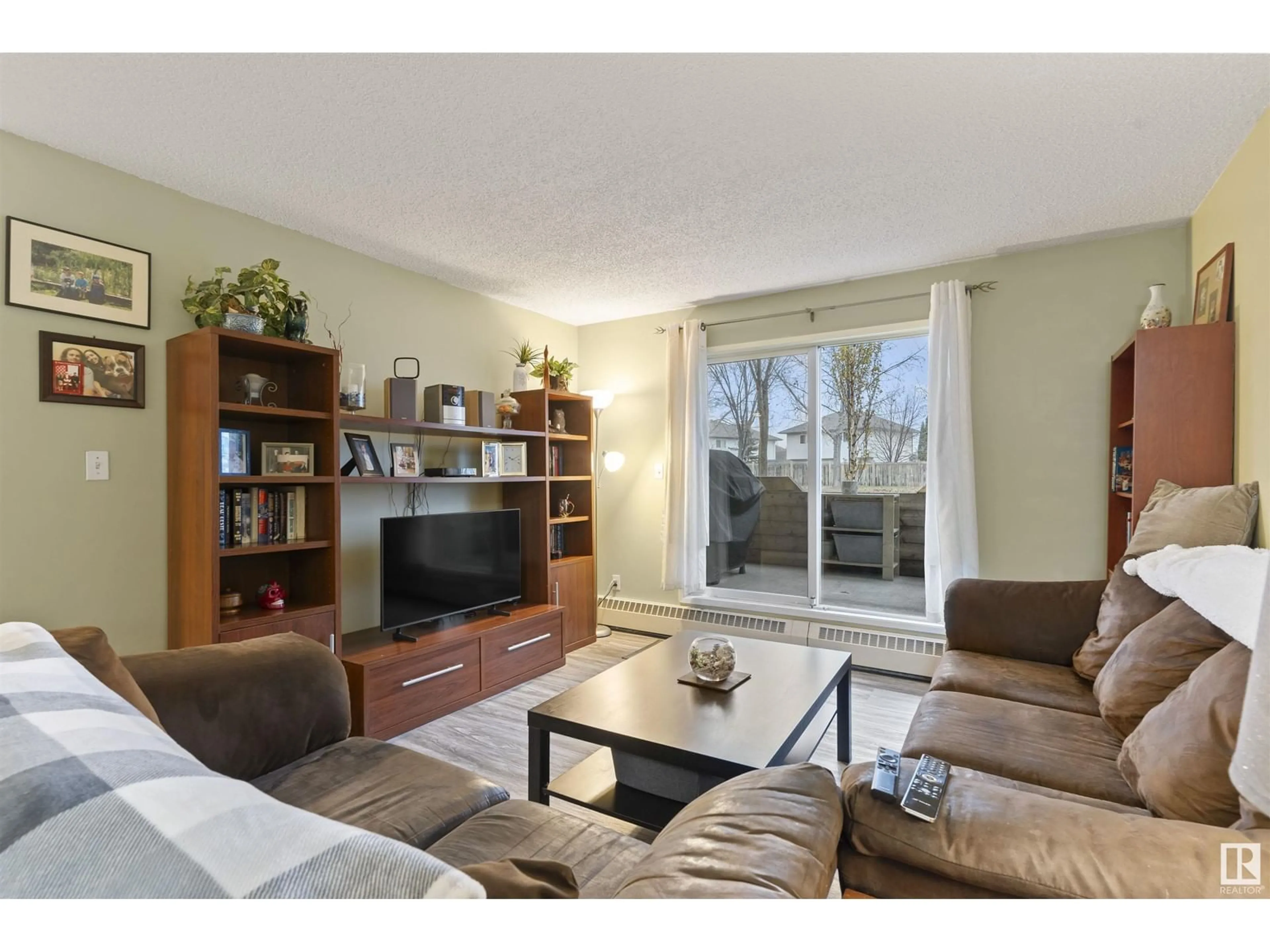 Living room, wood floors for #105 11620 9A AV NW, Edmonton Alberta T0C2P0