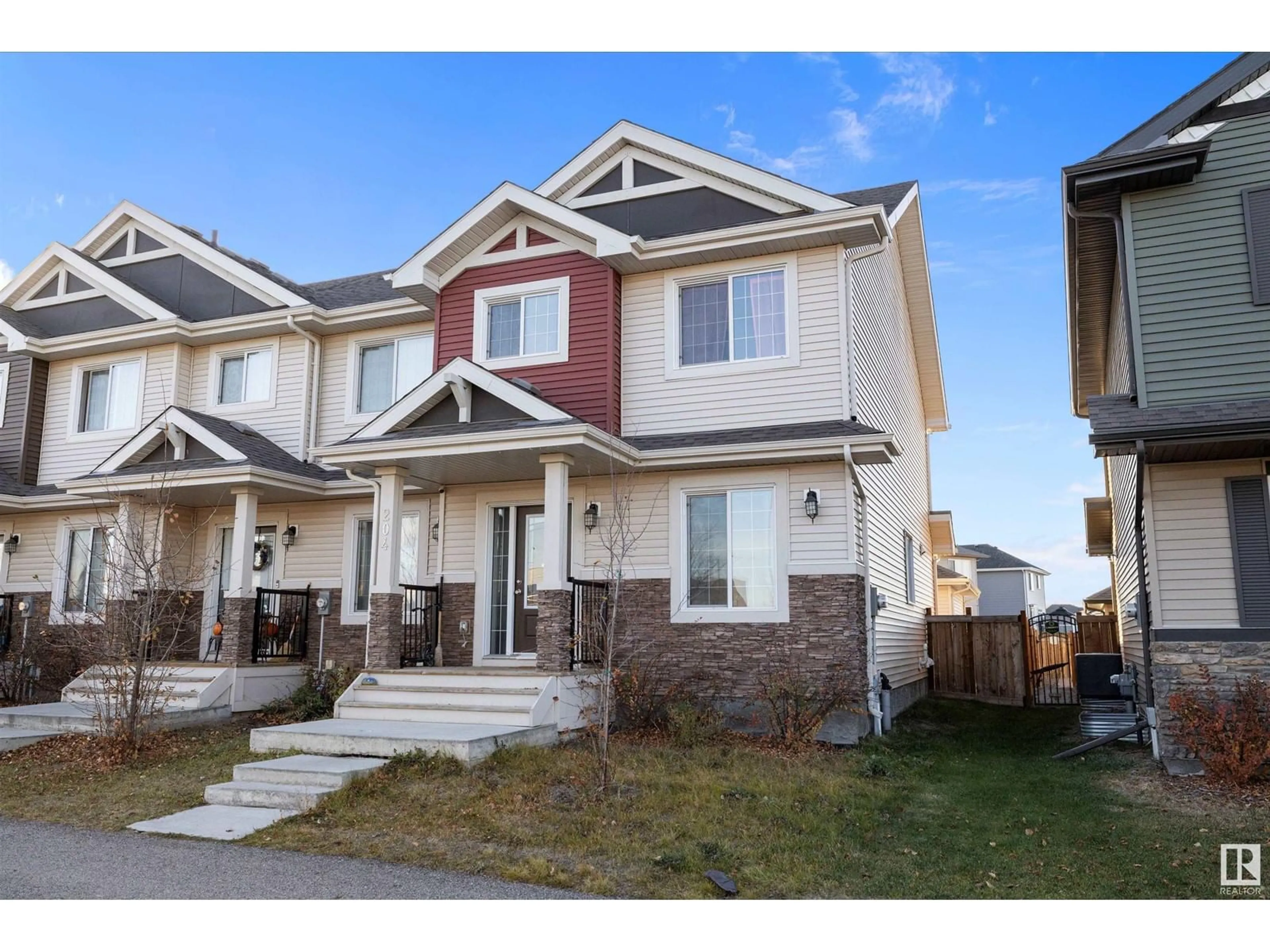 A pic from exterior of the house or condo, the street view for 204 ALLARD, Fort Saskatchewan Alberta T8L4E8