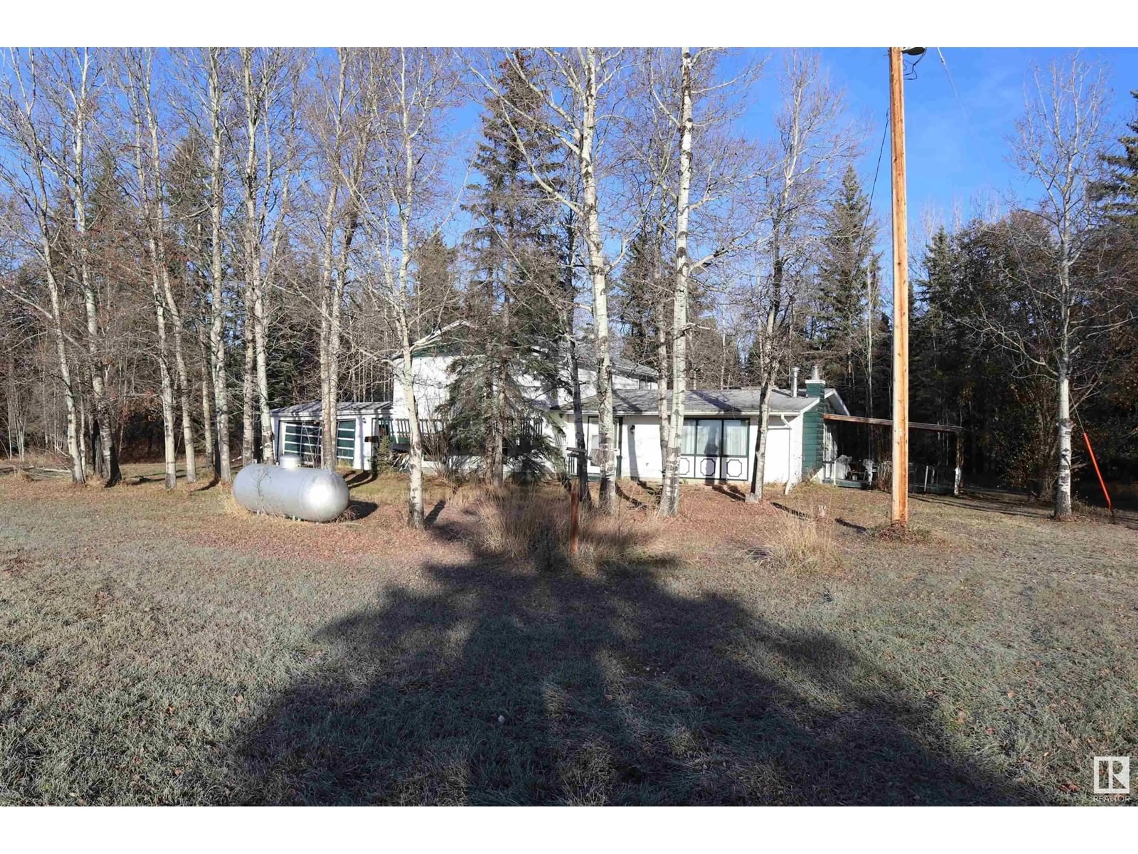 A pic from outside/outdoor area/front of a property/back of a property/a pic from drone, forest/trees view for 7208 HGHWAY 624, Rural Parkland County Alberta T7A1S9