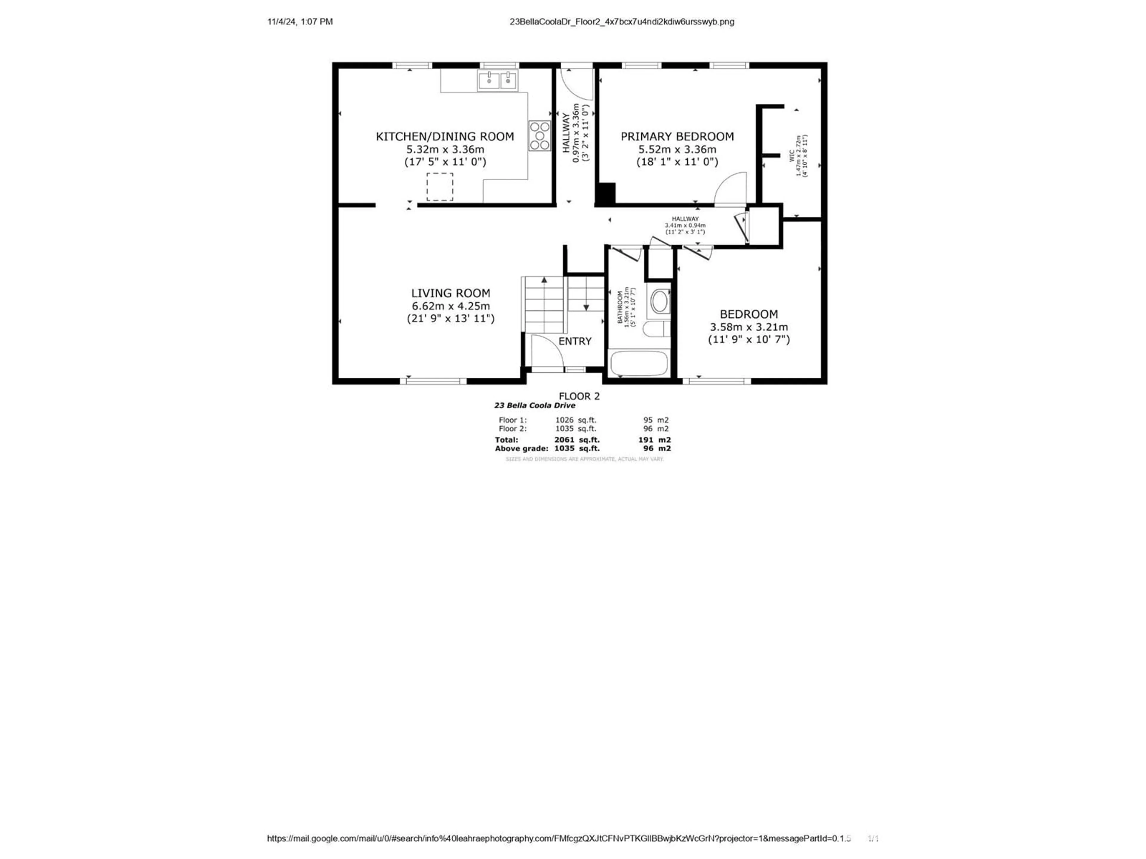 Floor plan for 23 BELLA COOLA DR, Leduc Alberta T9E4J5