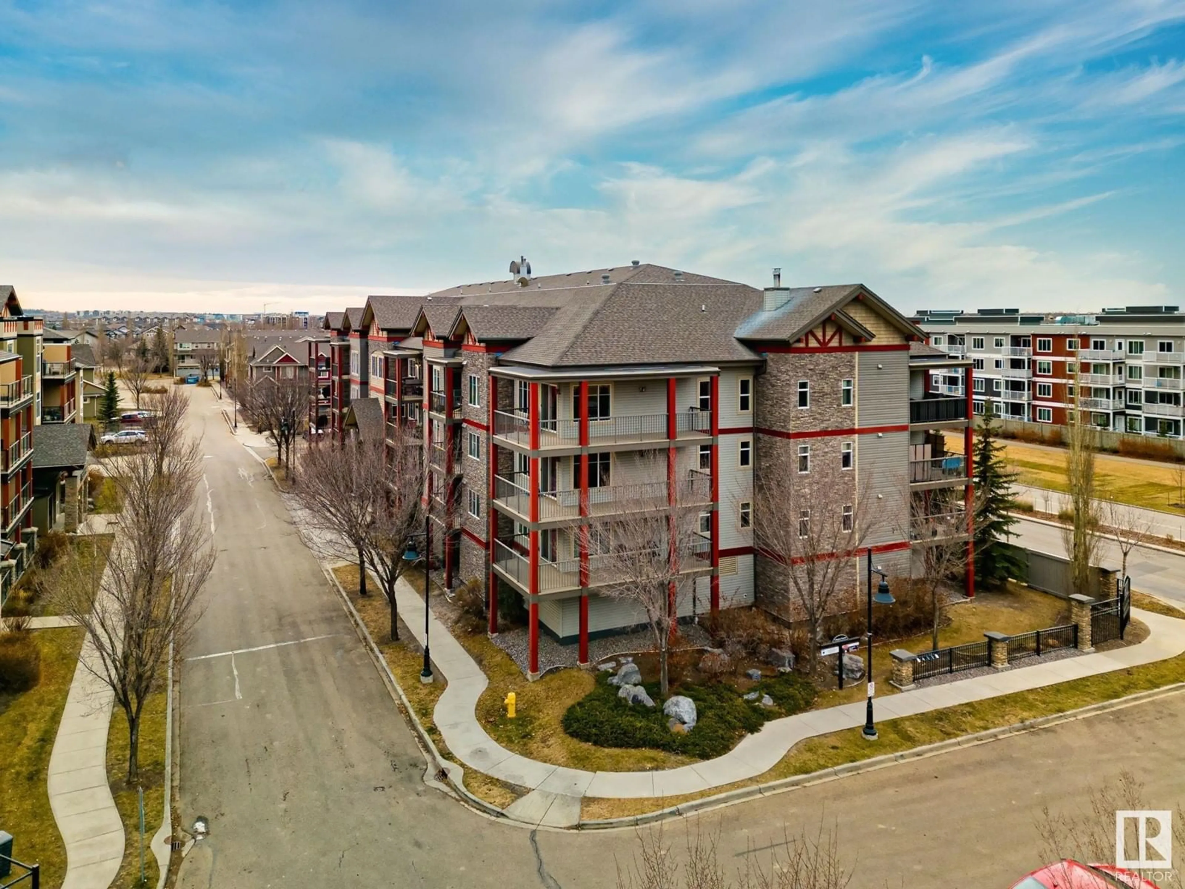 A pic from exterior of the house or condo, the front or back of building for #209 1619 JAMES MOWATT TR SW, Edmonton Alberta T6W0J7