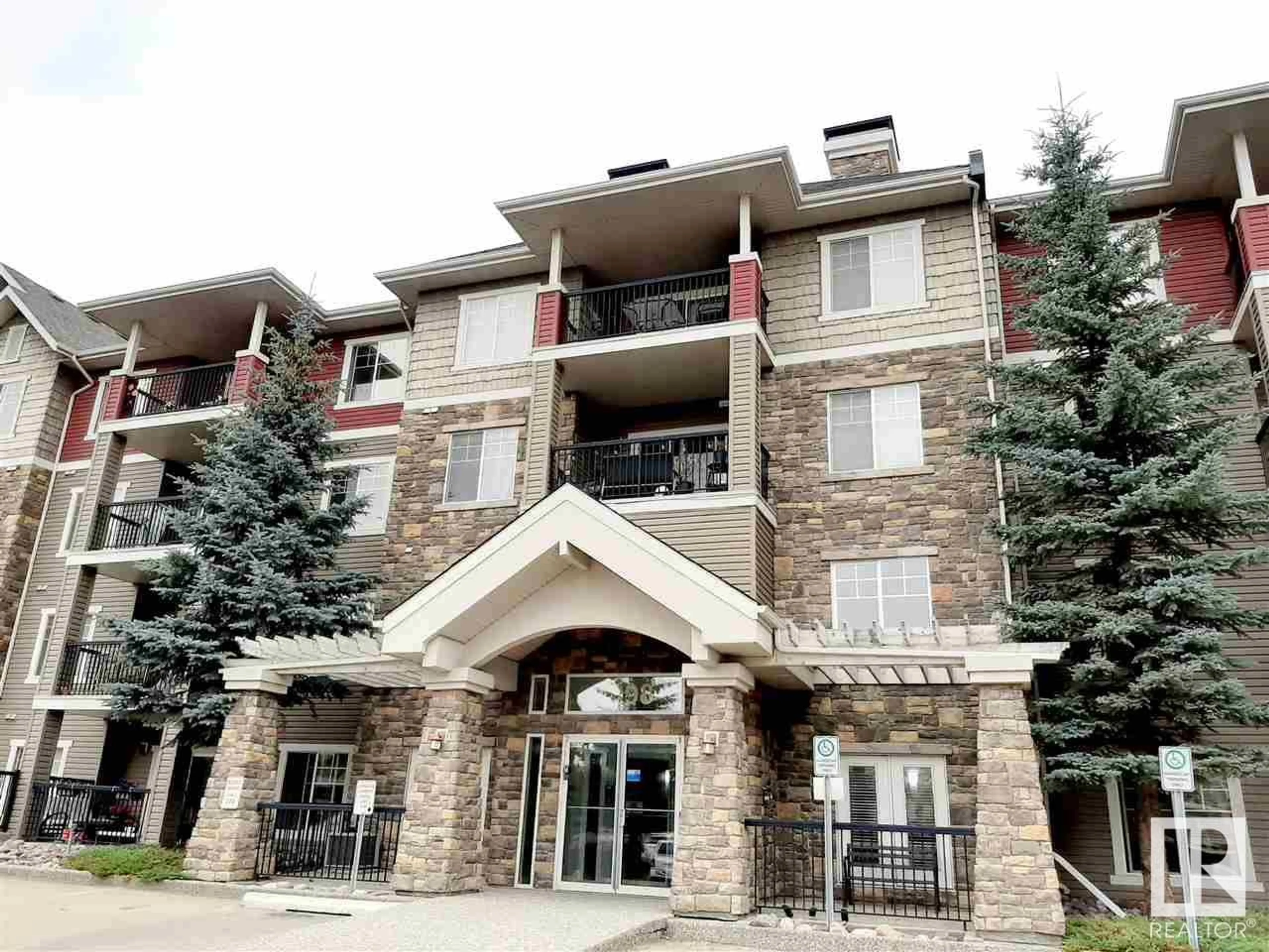 A pic from exterior of the house or condo, the front or back of building for #220 2098 BLACKMUD CREEK DR SW, Edmonton Alberta T6W1T7