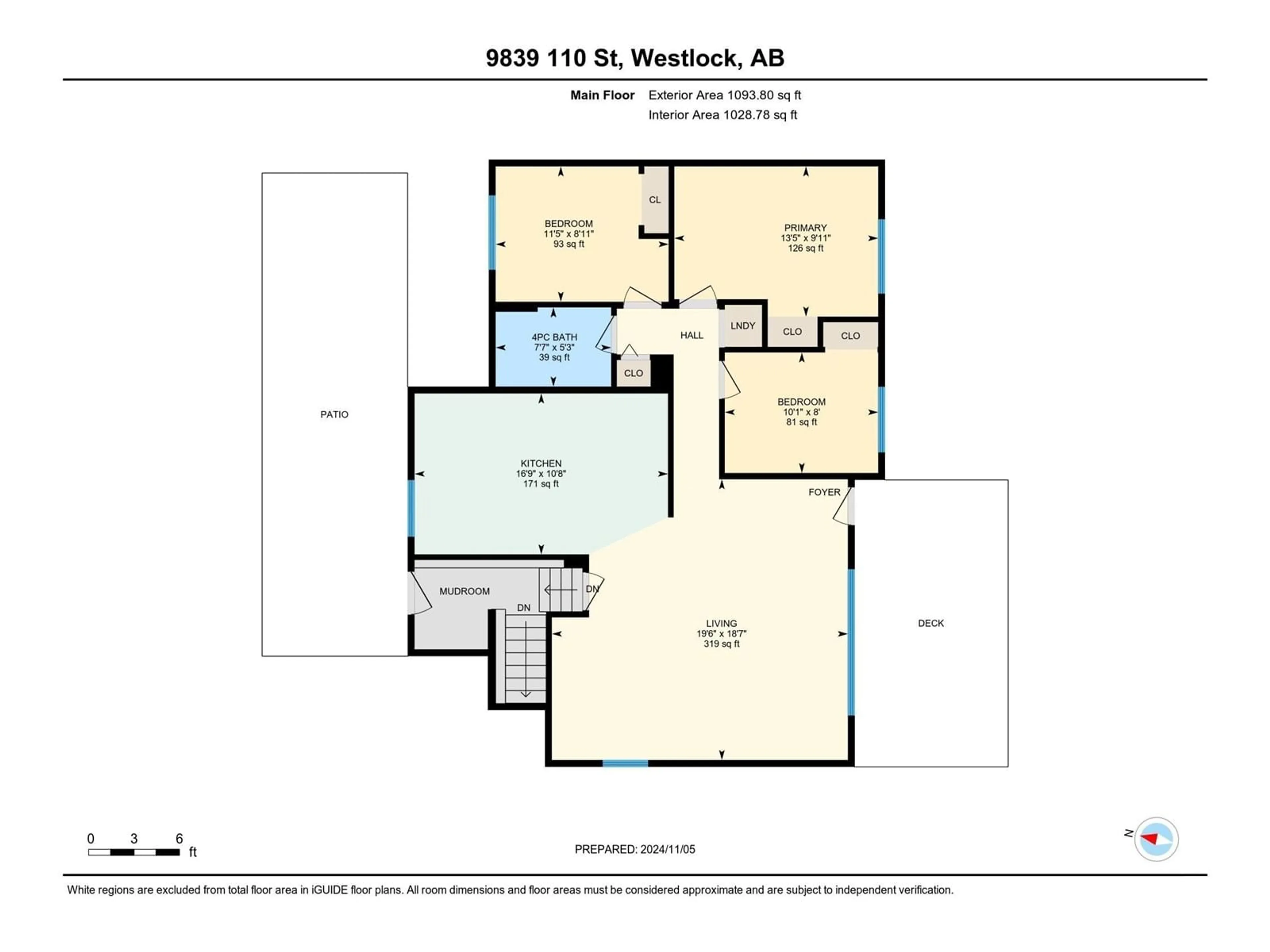 Floor plan for 9839 110 ST, Westlock Alberta T7P1P5