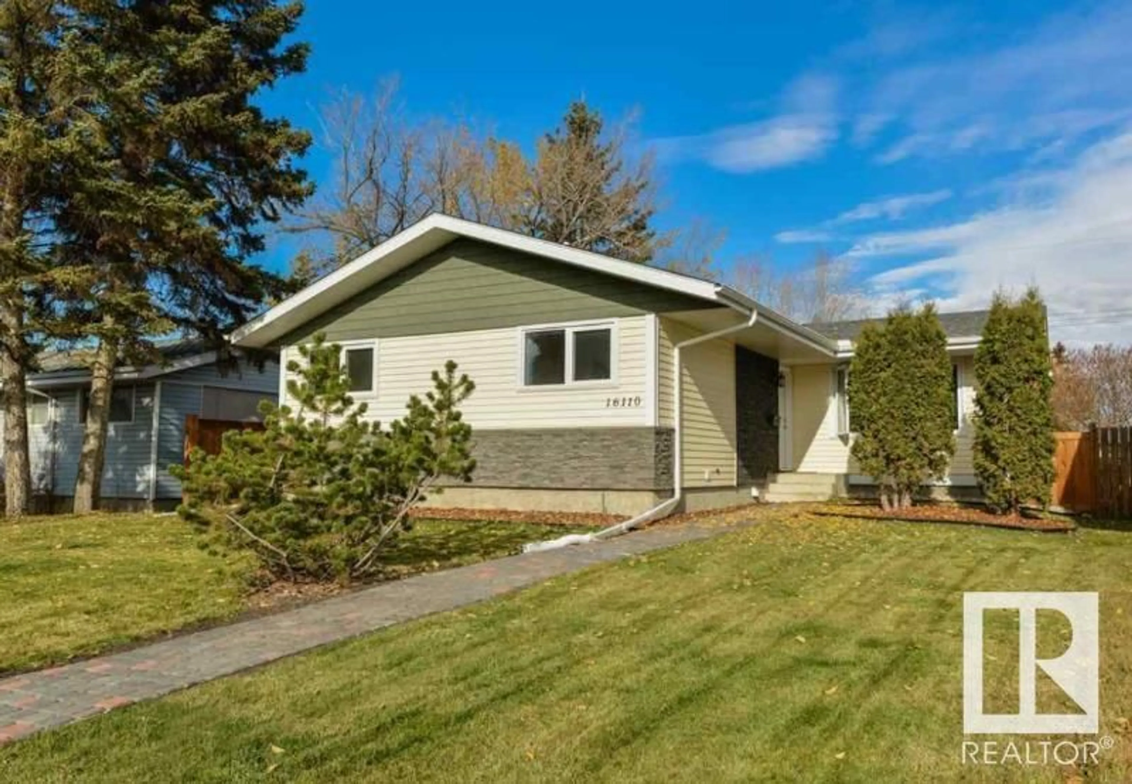 Frontside or backside of a home, cottage for 16110 79A AV NW, Edmonton Alberta T5R3J5