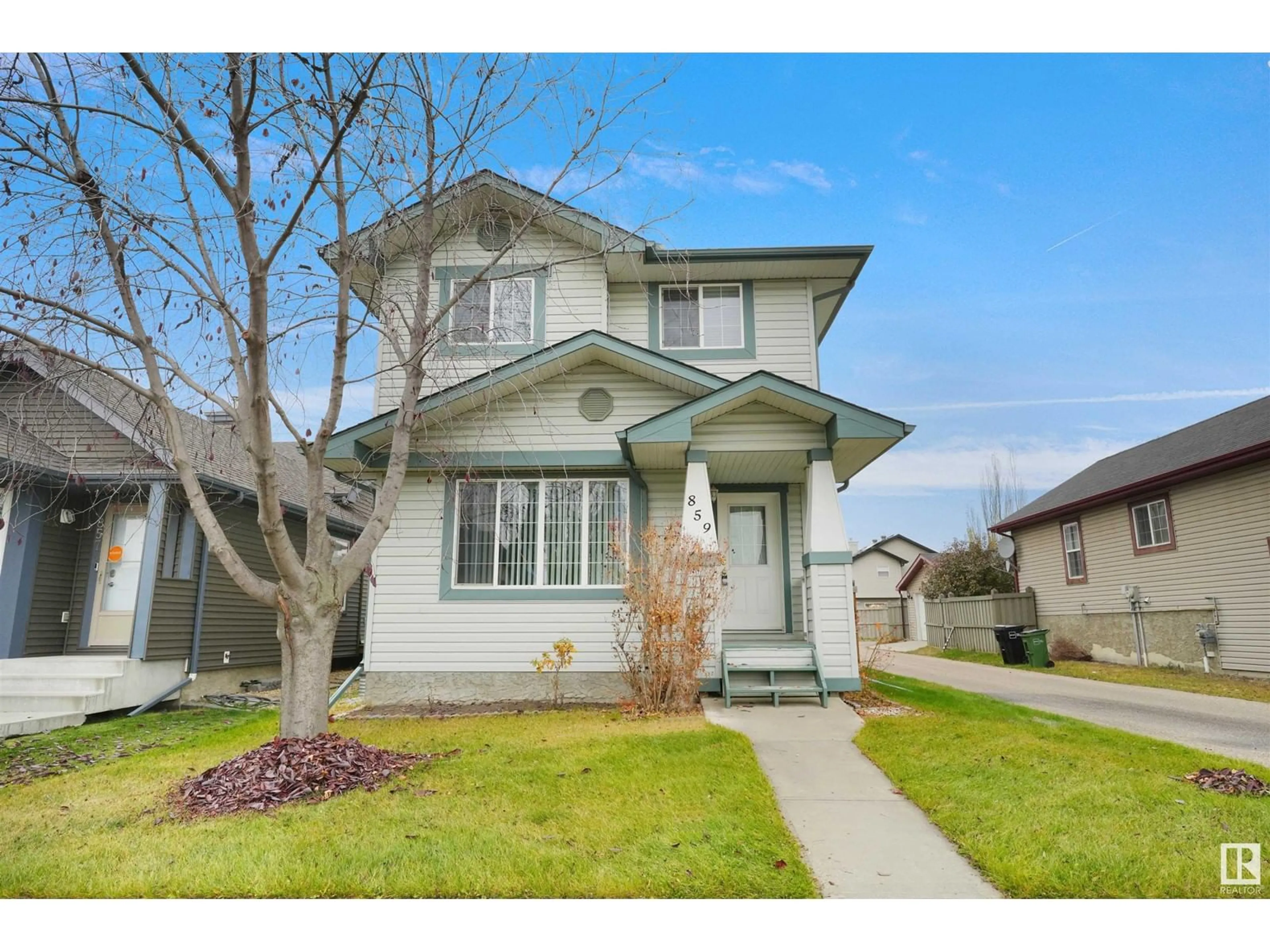 Frontside or backside of a home, the street view for 859 MCALLISTER CR SW, Edmonton Alberta T6K1W4