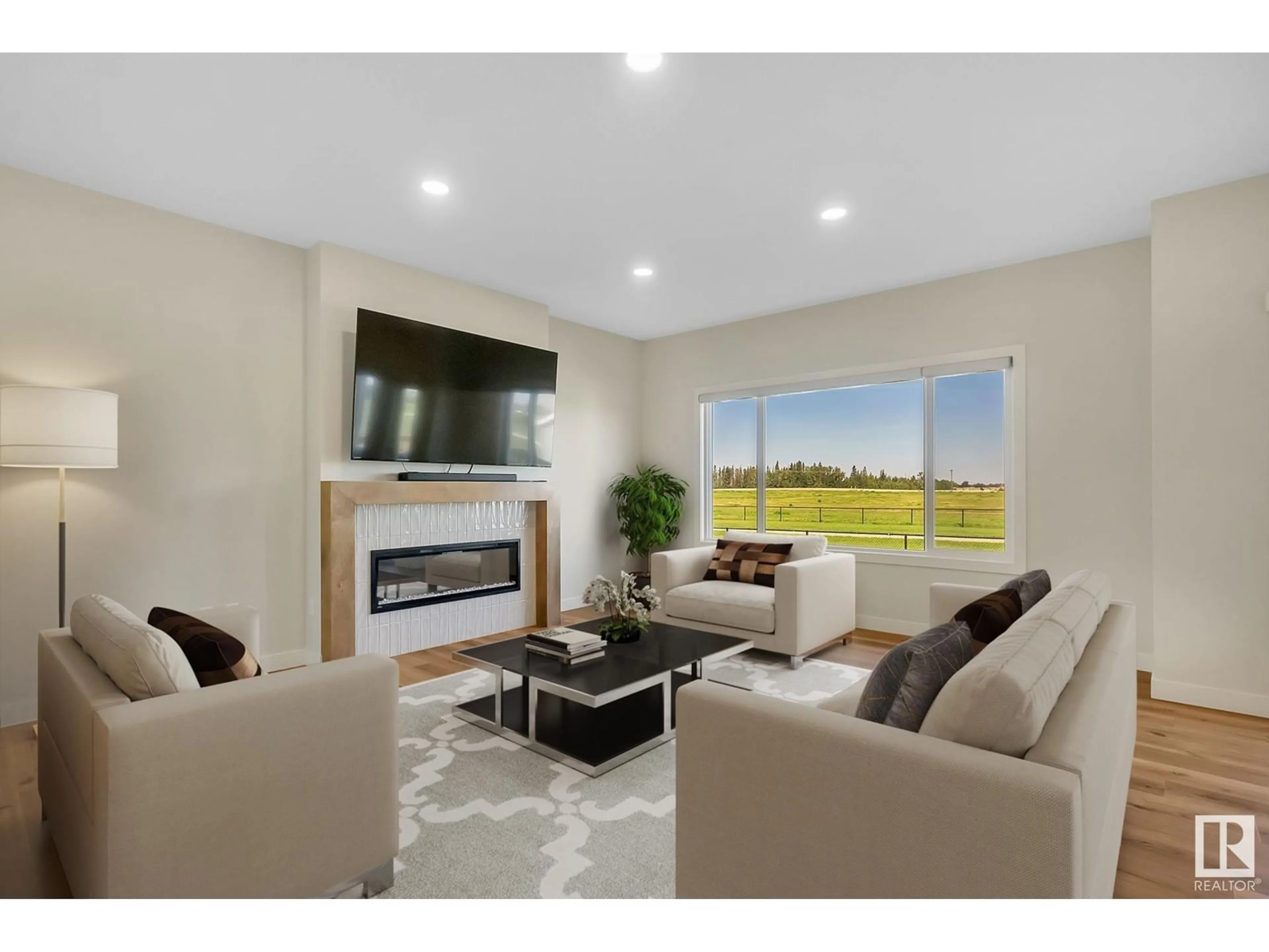 Living room, wood floors for 2012 GENESIS LN, Stony Plain Alberta T7Z0K5