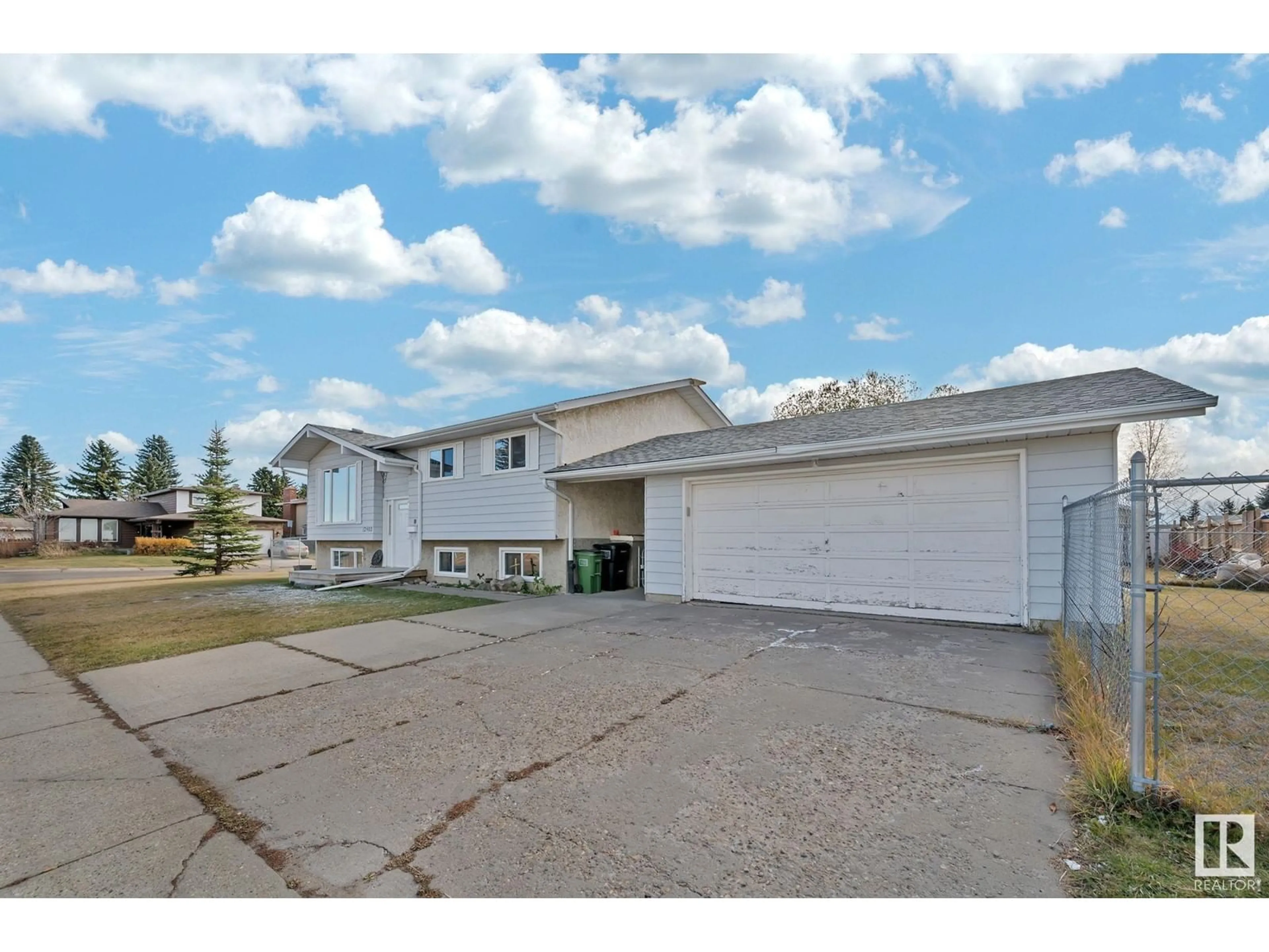 A pic from exterior of the house or condo, the street view for 12403 159 AV NW, Edmonton Alberta T5X2Y4