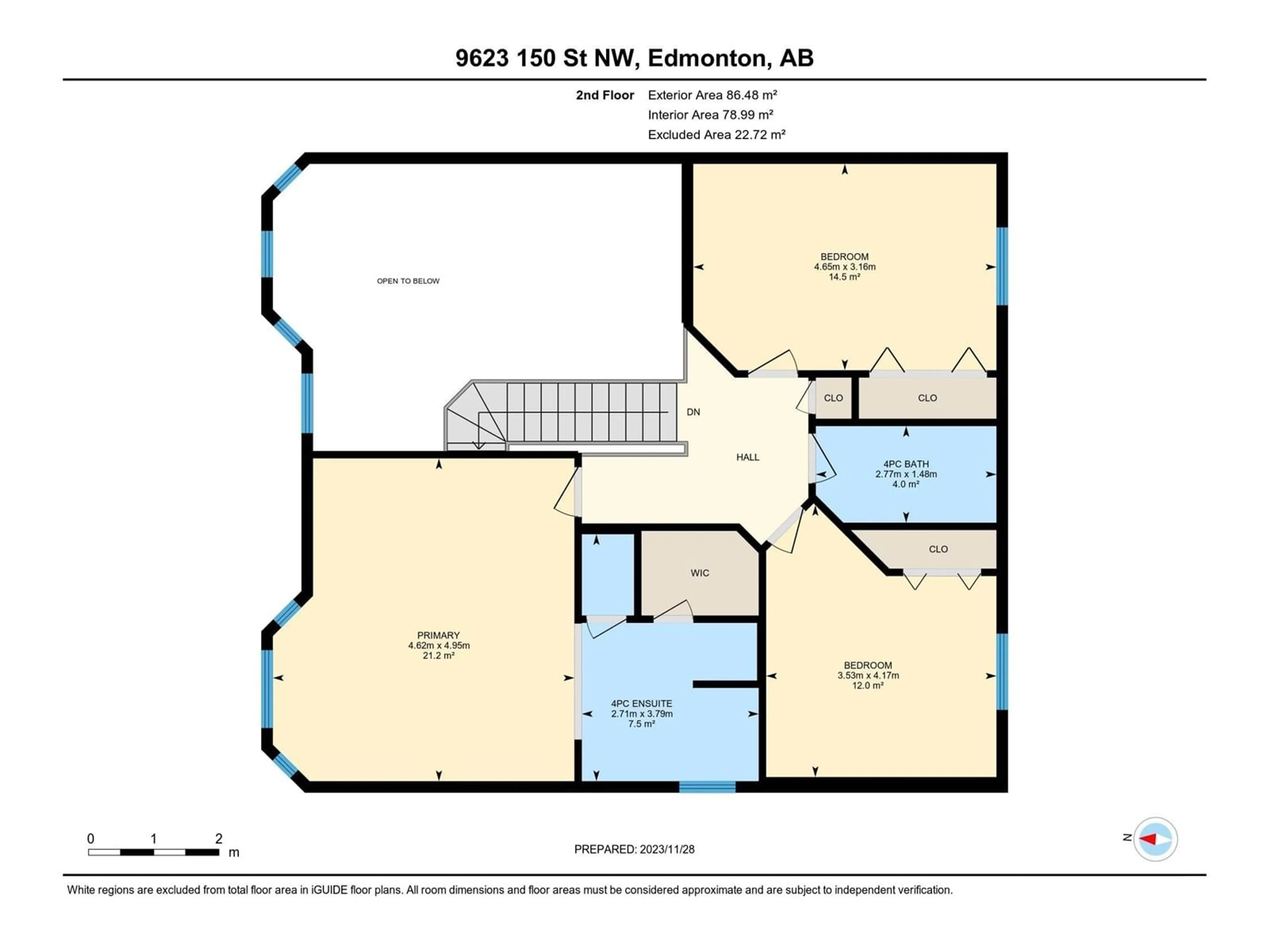 Floor plan for 9623 150 ST NW, Edmonton Alberta T5P1N2