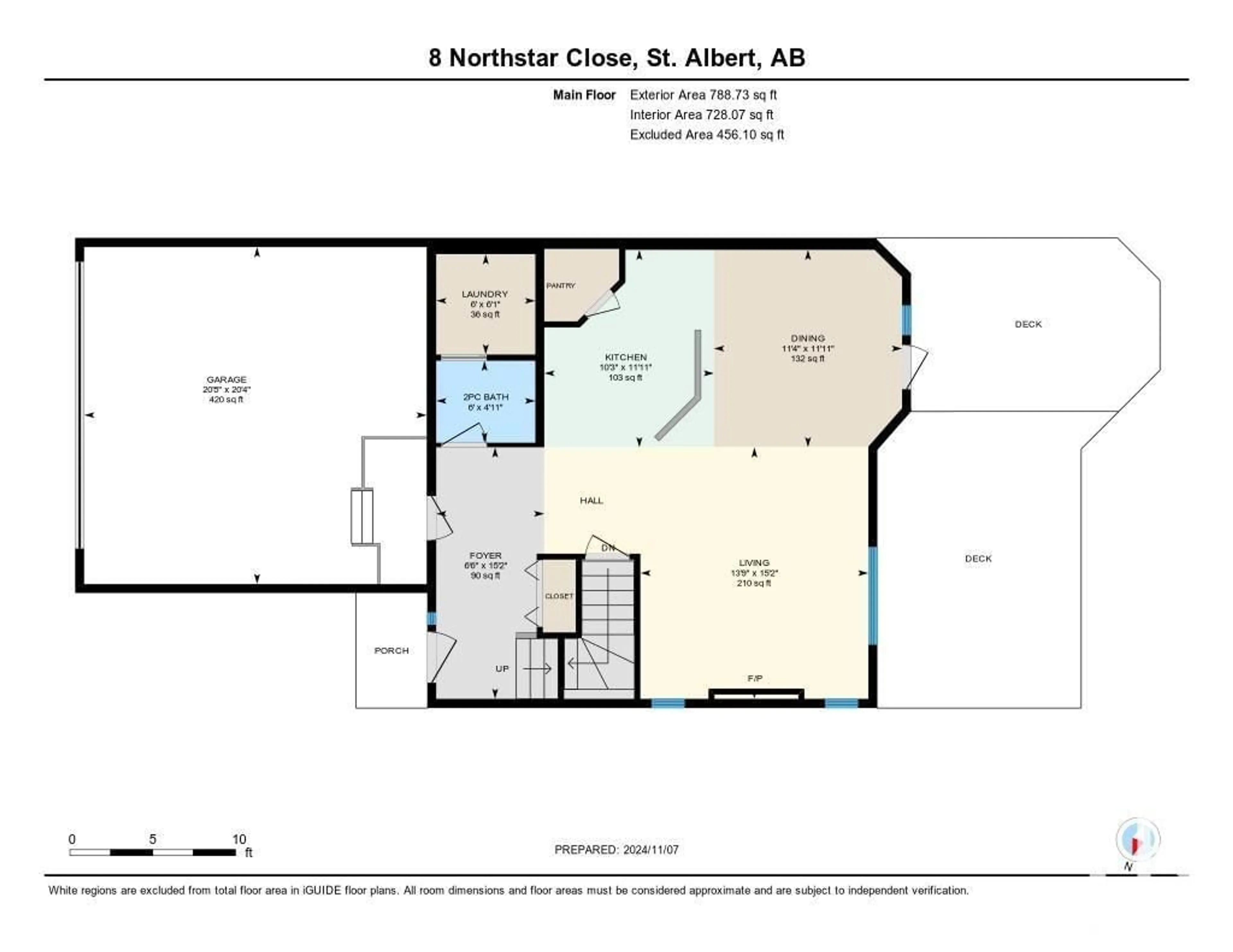 Floor plan for 8 NORTHSTAR CL, St. Albert Alberta T8N3K3