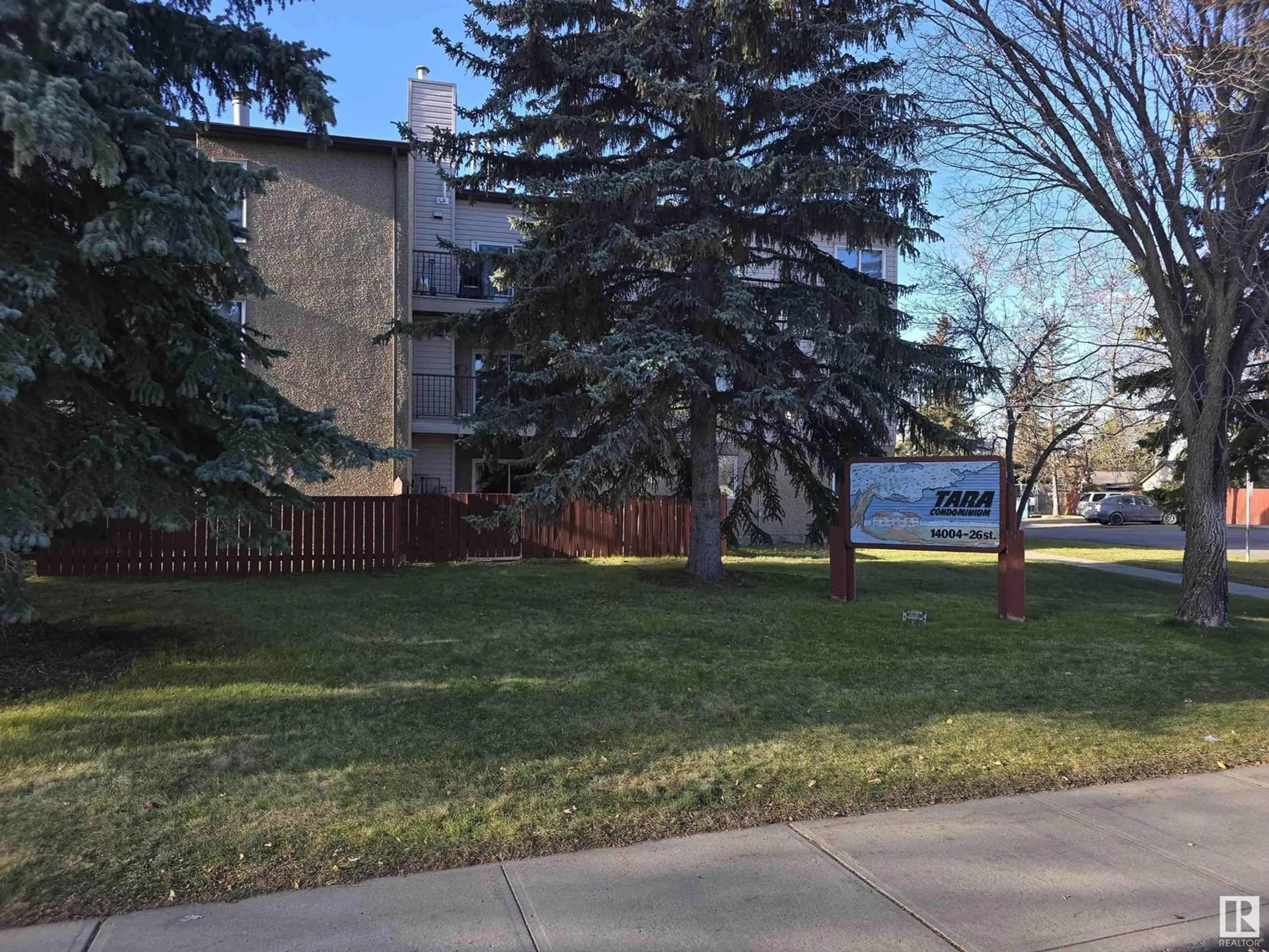 A pic from exterior of the house or condo, the street view for #306 14004 26 ST NW, Edmonton Alberta T5Y1Y4