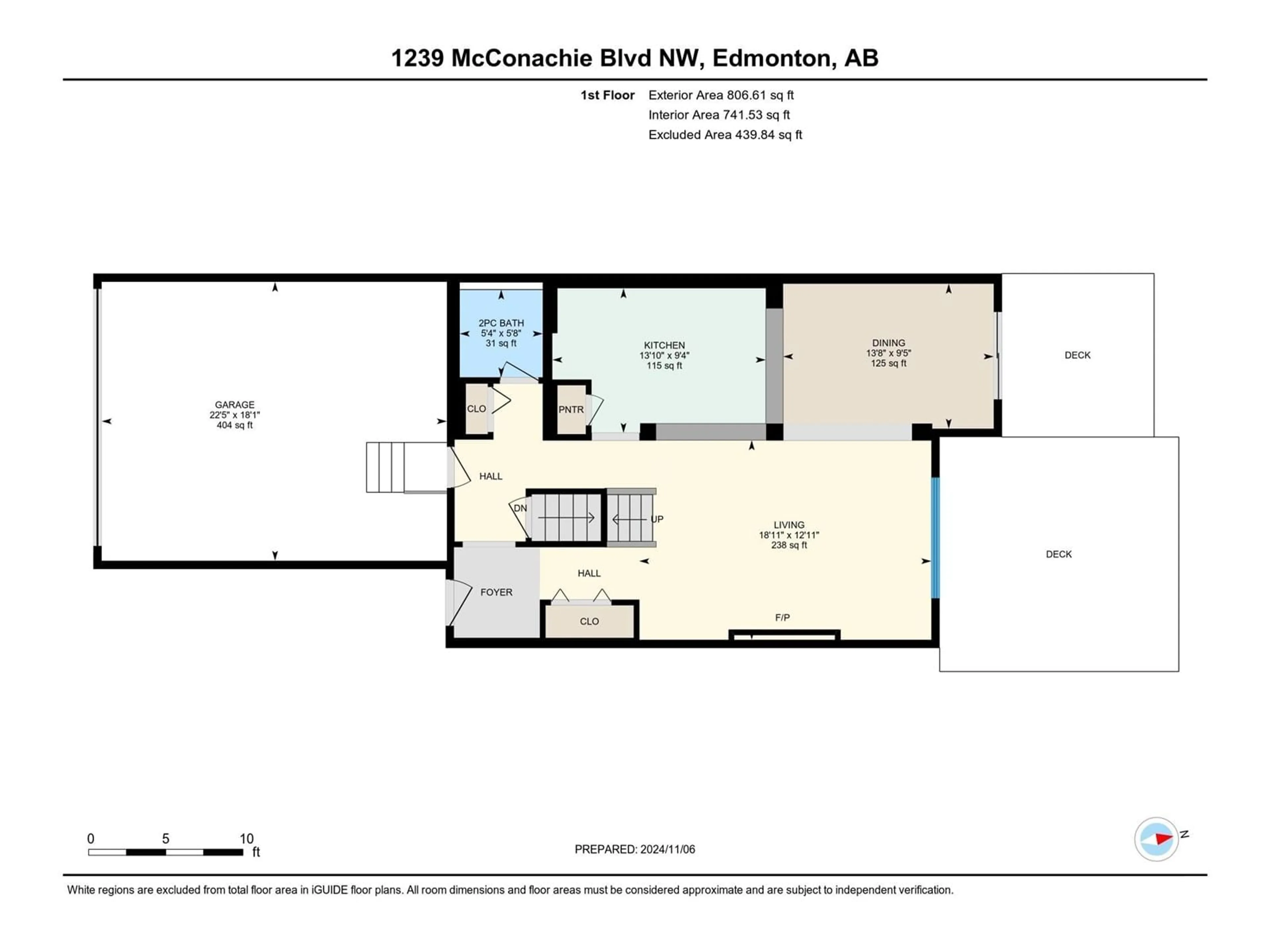 Floor plan for 1239 MCCONACHIE BV NW, Edmonton Alberta T5Y3T1