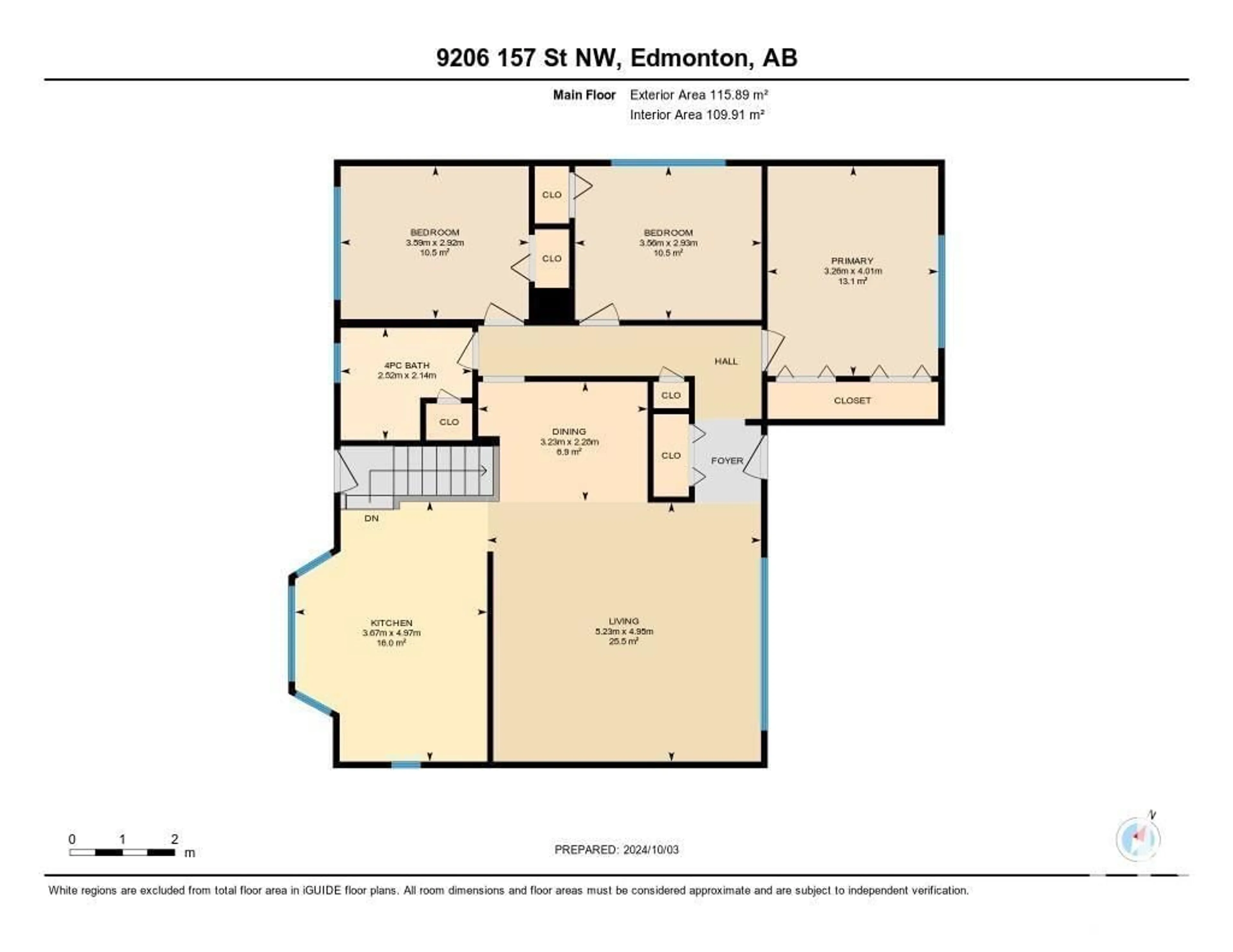 Floor plan for 9206 157 ST NW, Edmonton Alberta T5R2B1