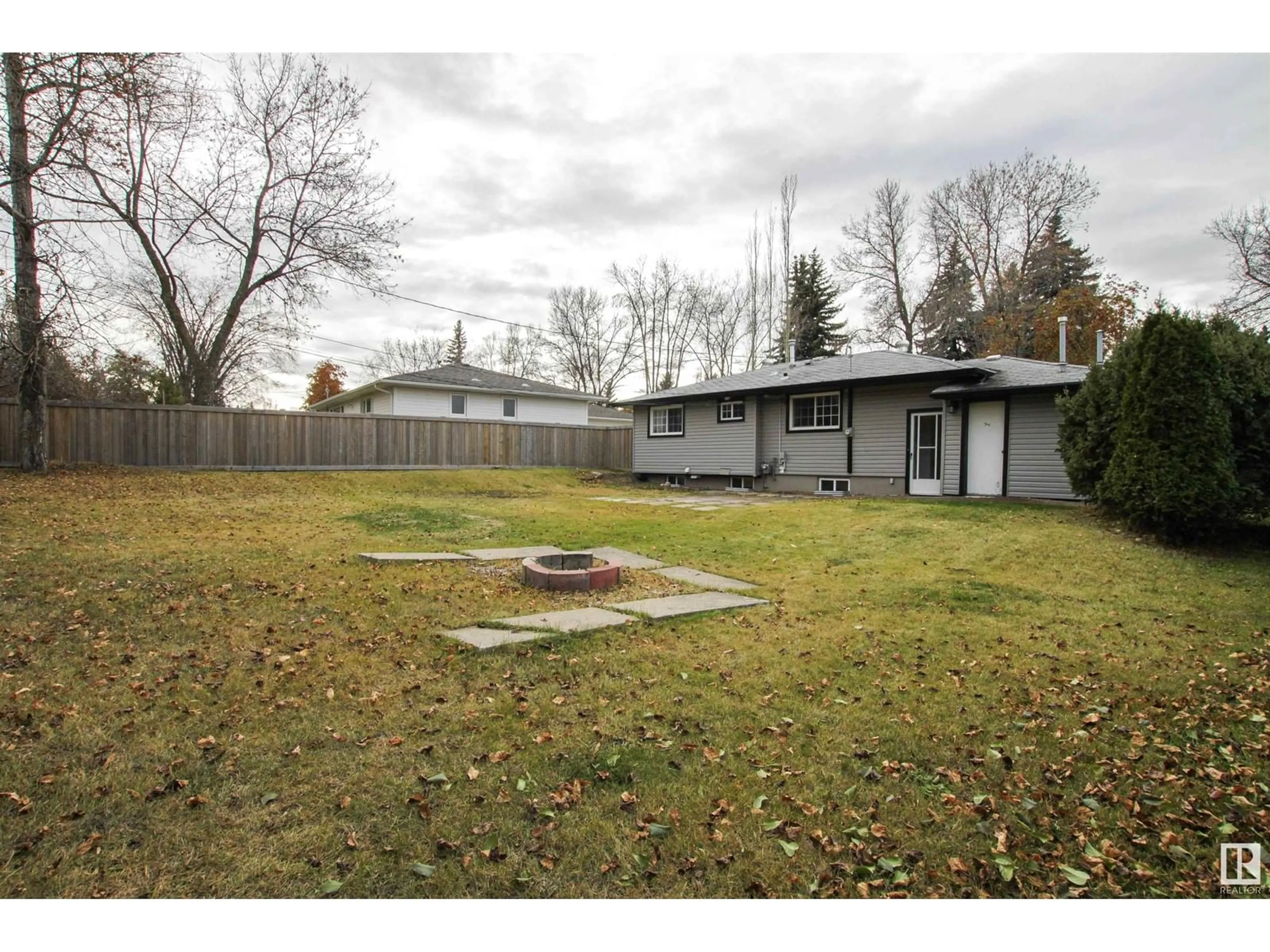 Frontside or backside of a home, the fenced backyard for 995 CONIFER ST, Sherwood Park Alberta T8A1N6