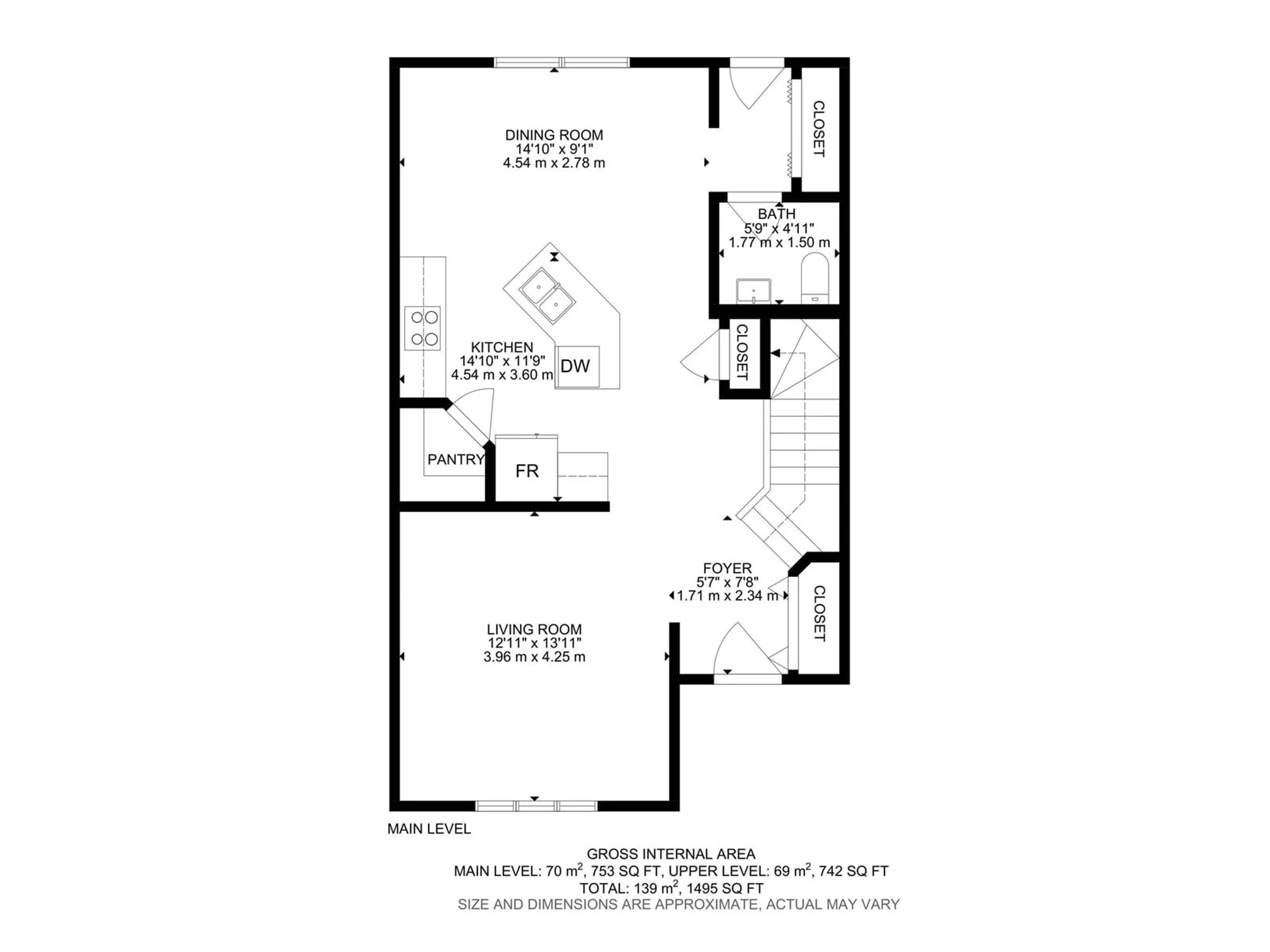 Floor plan for 2920 25 ST NW, Edmonton Alberta T6T1Z9