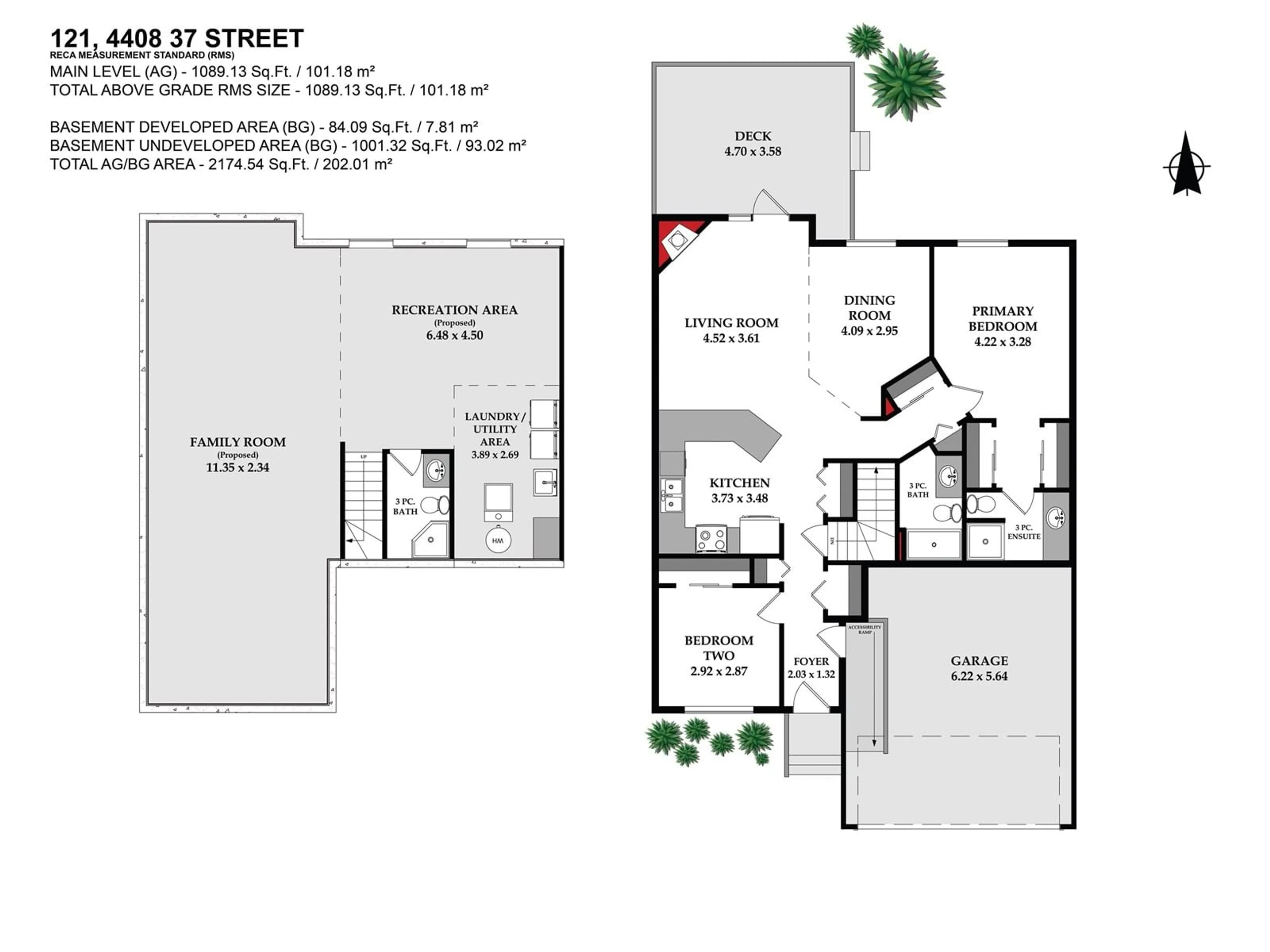 Floor plan for #121 4408 37 ST, Stony Plain Alberta T7Z1N2