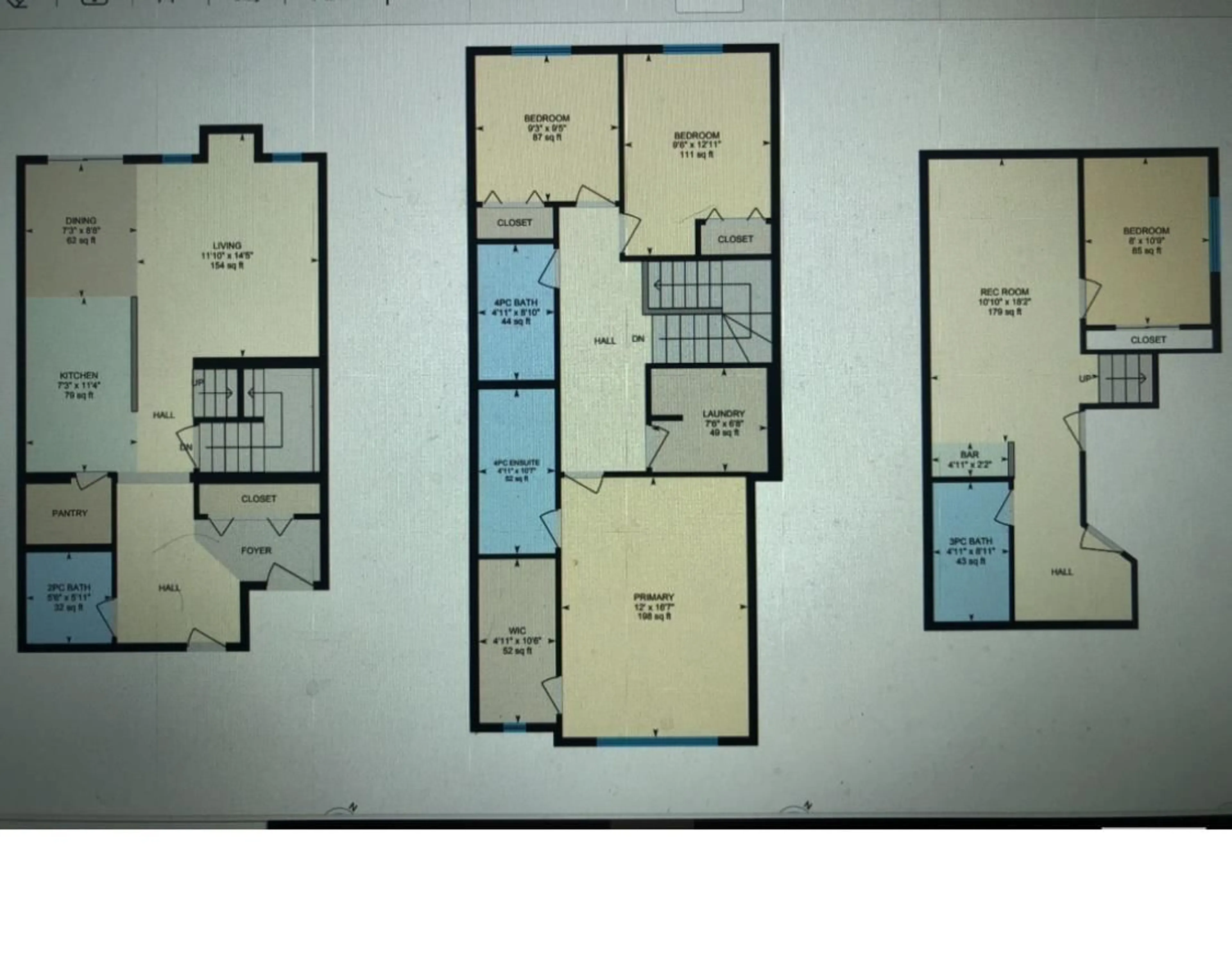 Floor plan for 1512 27 AV NW, Edmonton Alberta T6T0W2