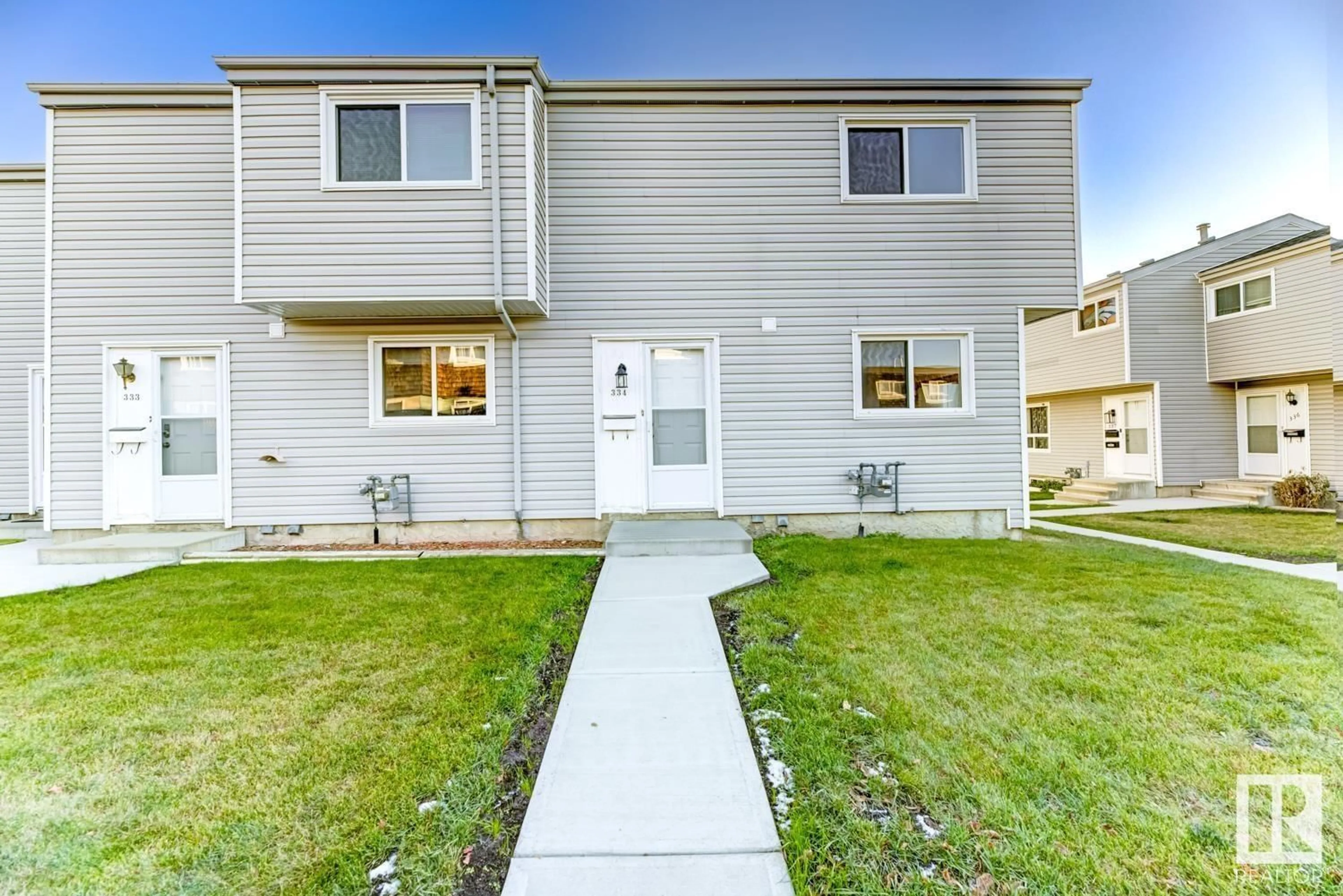 A pic from exterior of the house or condo, the fenced backyard for 334 NORTHGATE TC NW, Edmonton Alberta T5E3E3