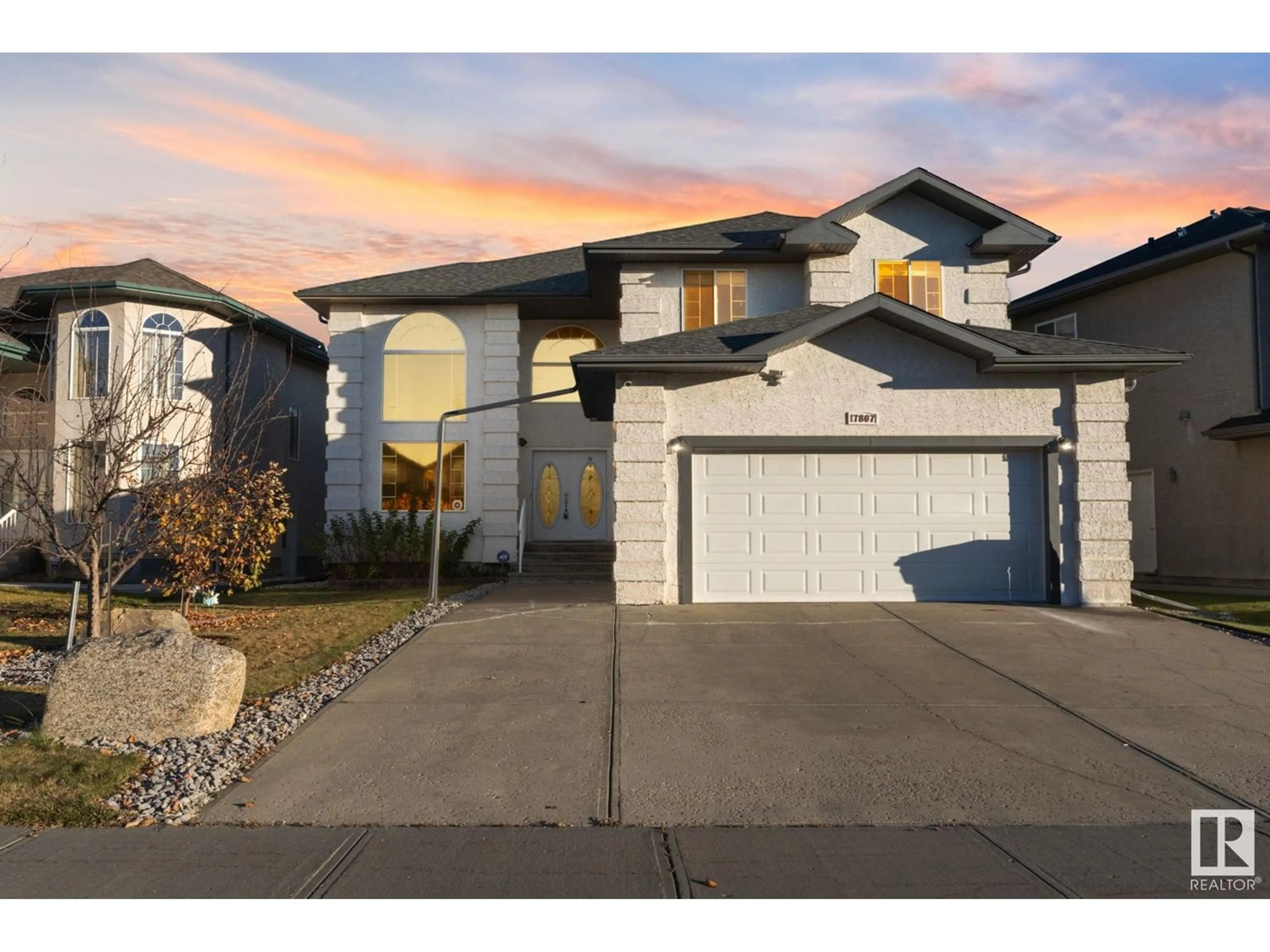 Frontside or backside of a home, the street view for 17807 110 ST NW, Edmonton Alberta T5X6X5