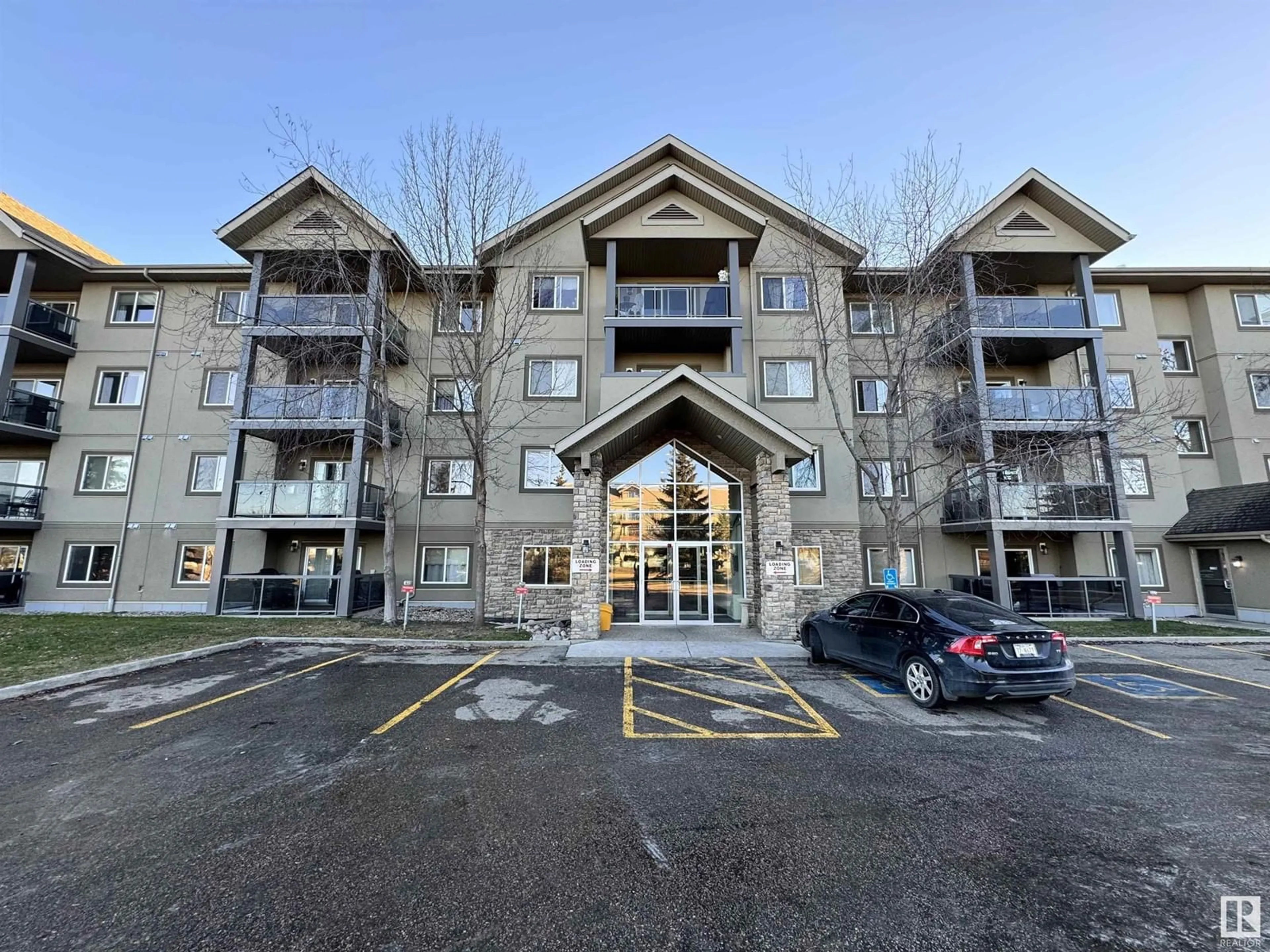 A pic from exterior of the house or condo, the front or back of building for #111 279 SUDER GREENS DR NW, Edmonton Alberta T5T6X6