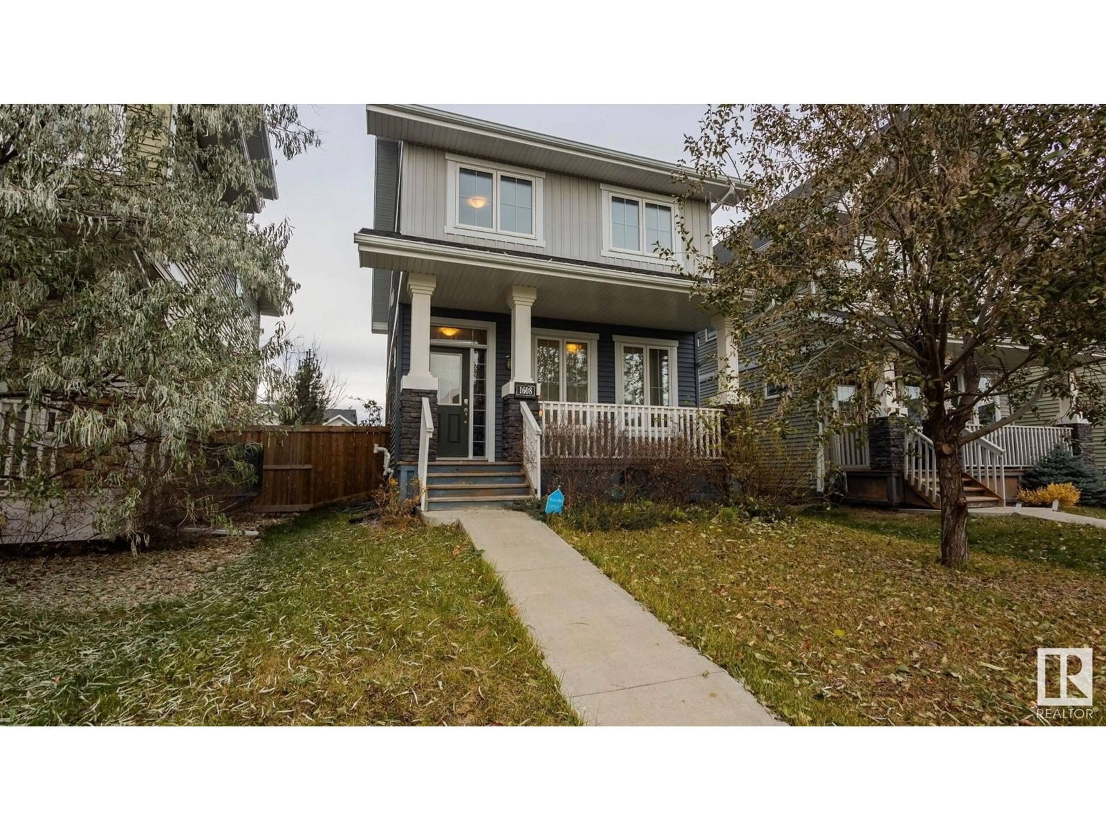 Frontside or backside of a home, the street view for 1608 165 ST SW, Edmonton Alberta T6W2Z7