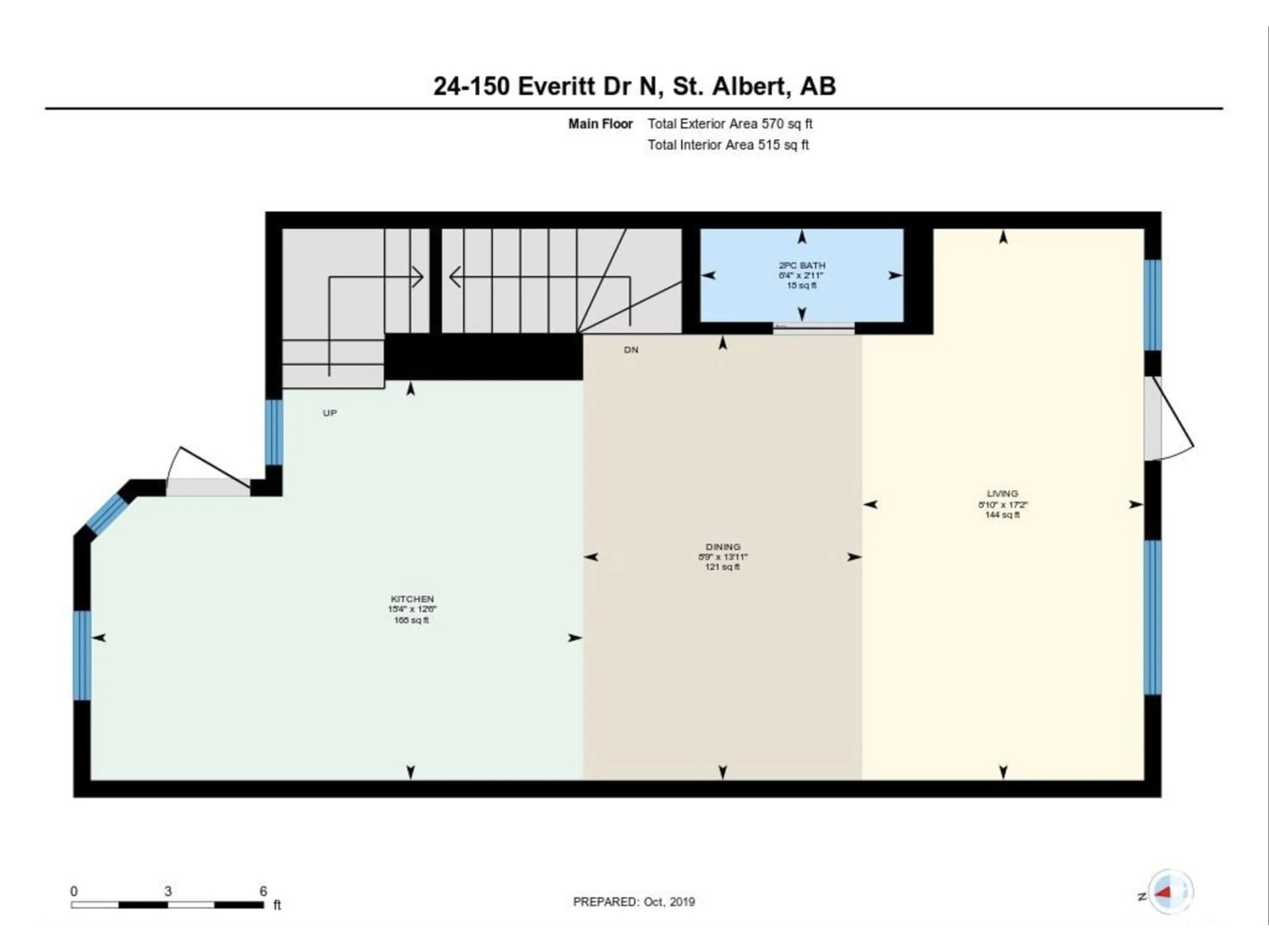 Floor plan for #24 150 Everitt DR N, St. Albert Alberta T8N7R8