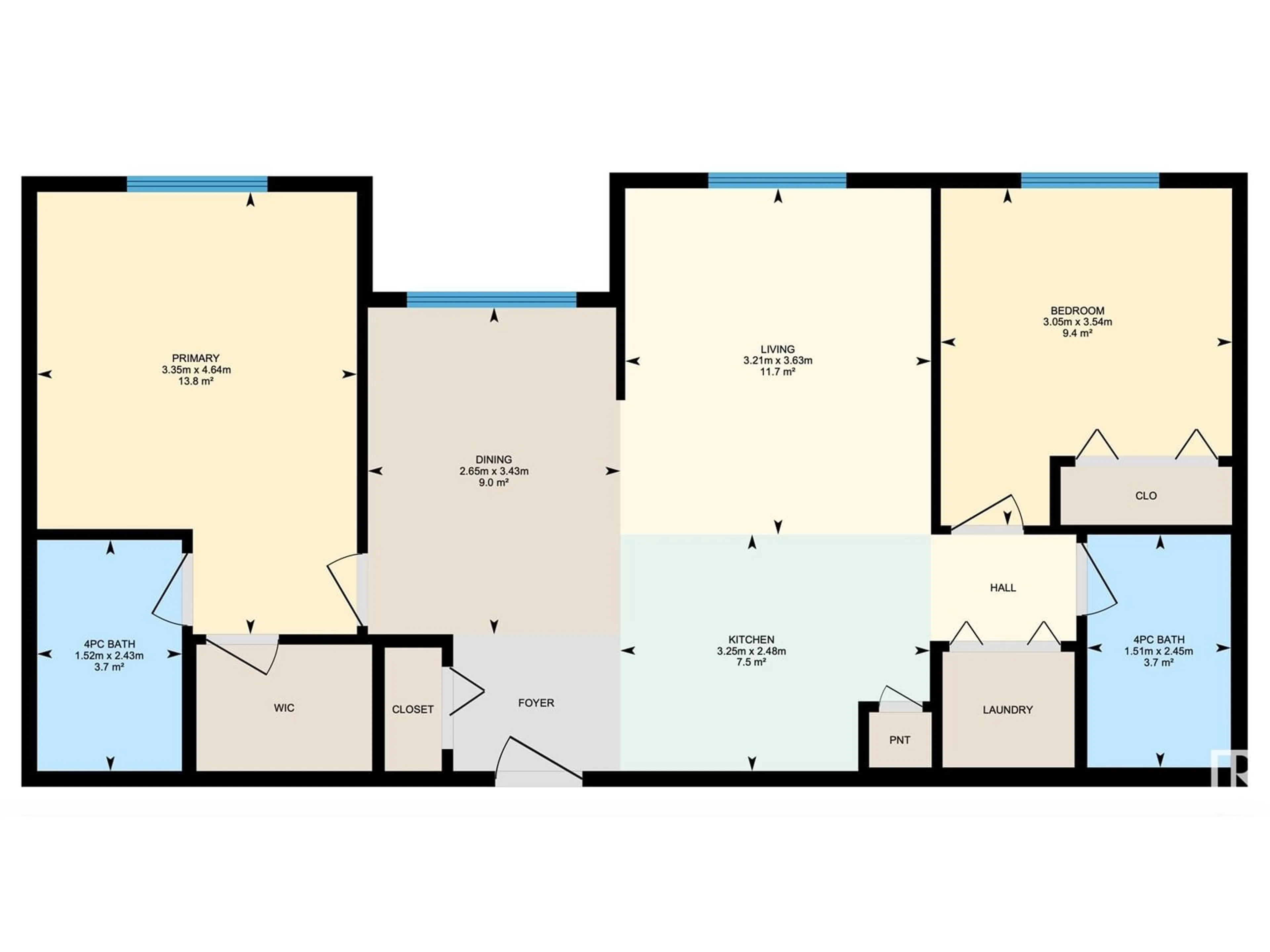 Floor plan for #429 344 WINDERMERE RD NW, Edmonton Alberta T6W2P2