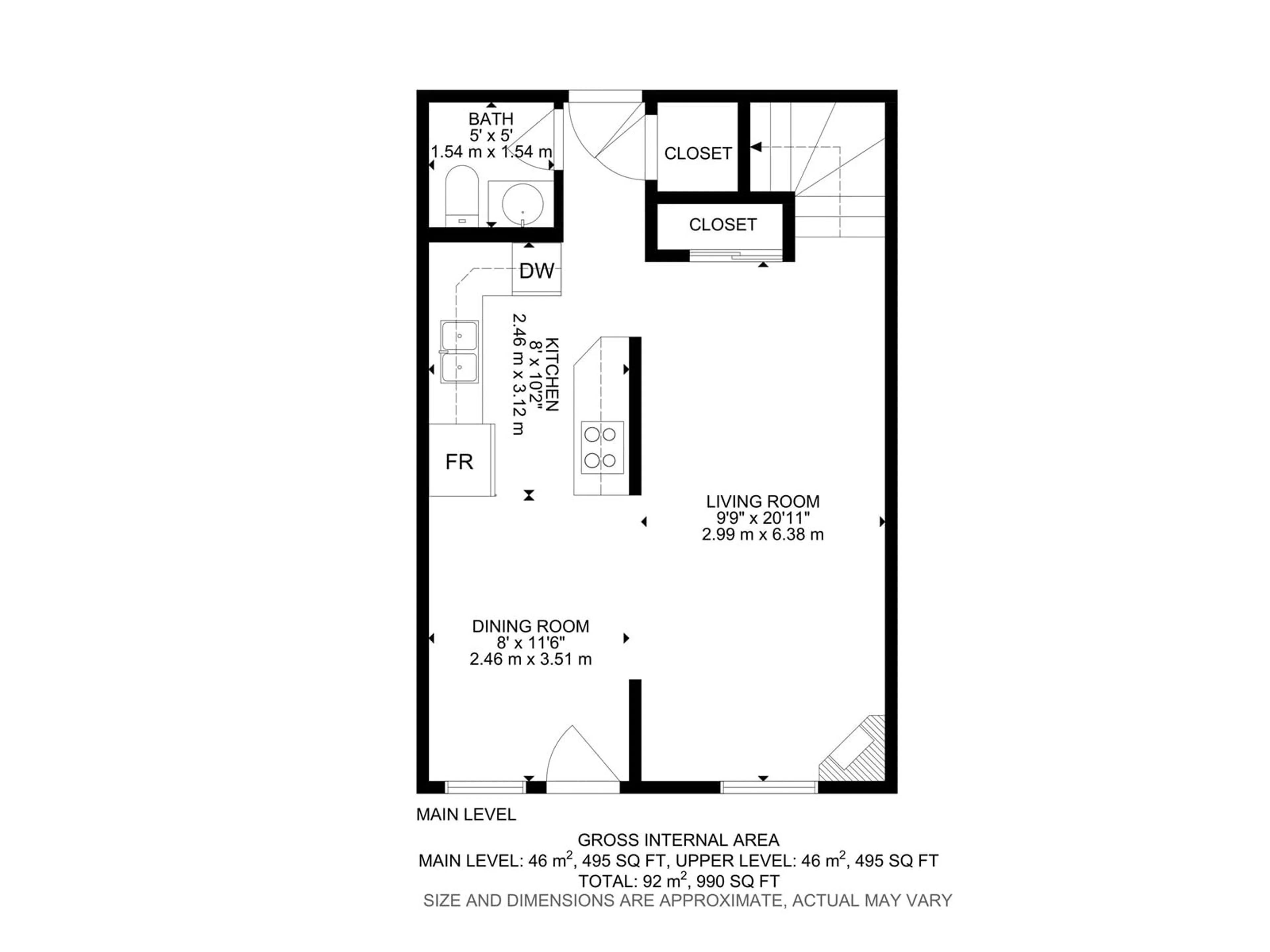 Floor plan for #20 1580 MILL WOODS E NW, Edmonton Alberta T6L6W3