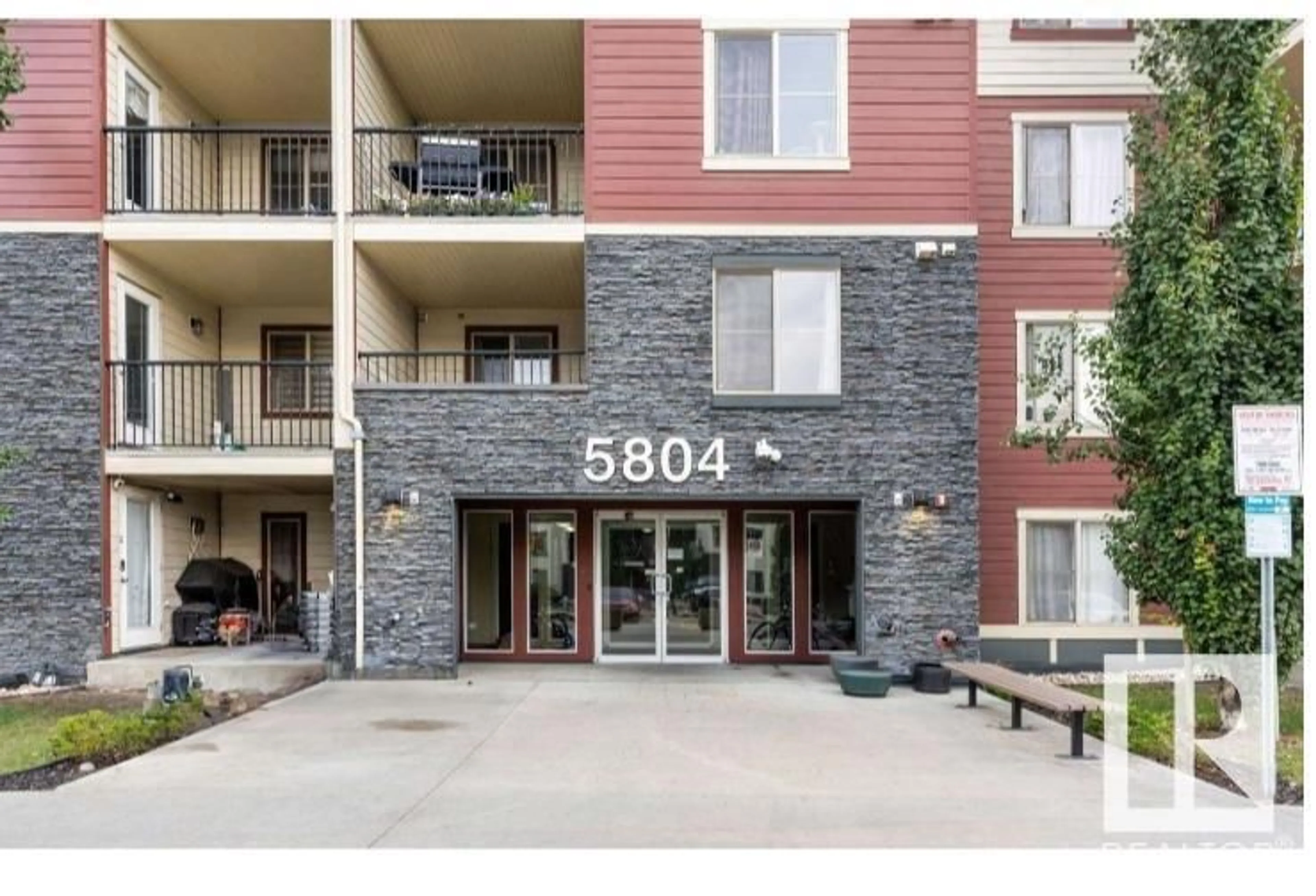 A pic from exterior of the house or condo, the front or back of building for #413 5804 MULLEN PL NW, Edmonton Alberta T6R0W3