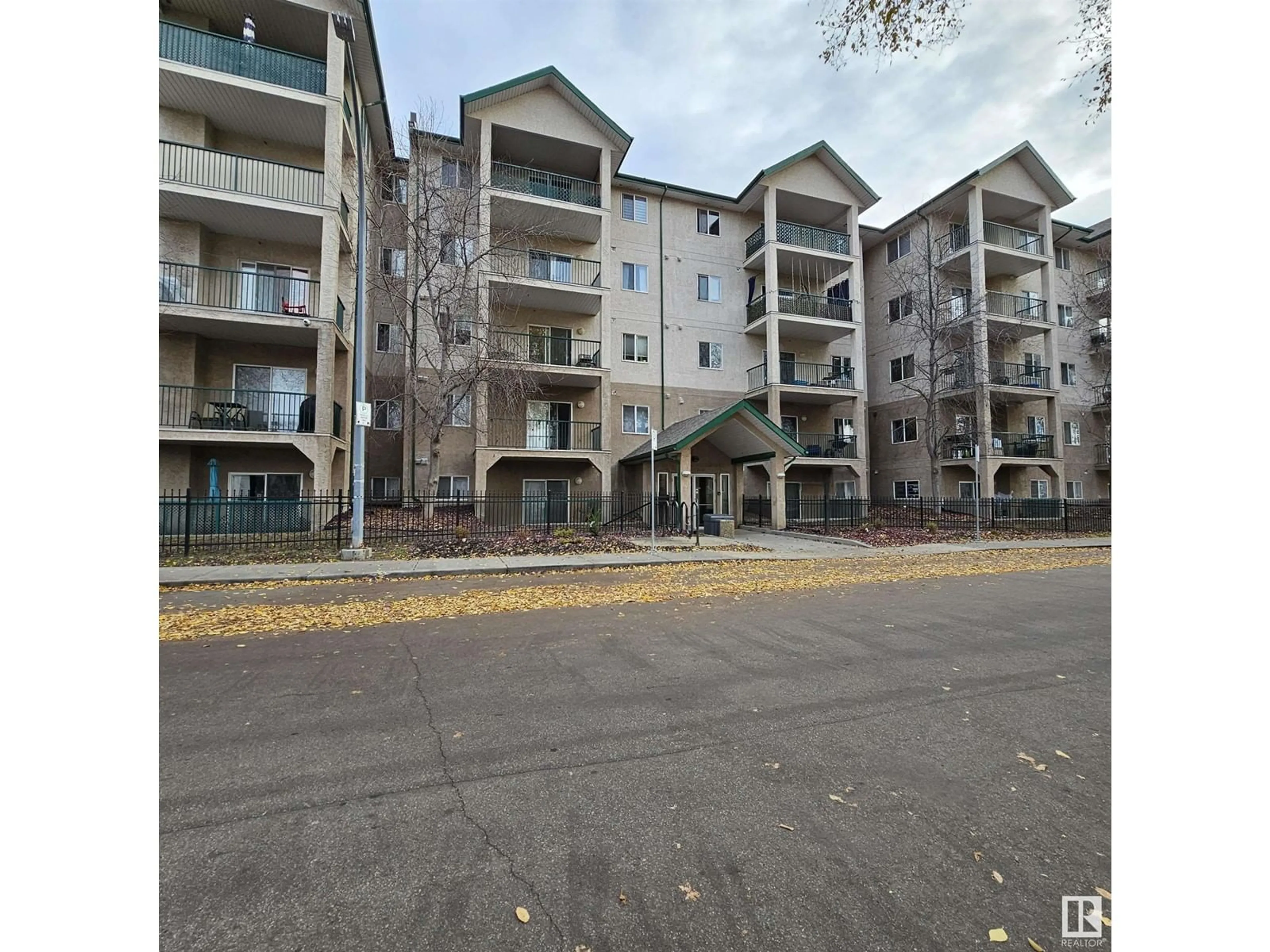 A pic from exterior of the house or condo, the street view for #106 11325 83 ST NW, Edmonton Alberta T5B4W5