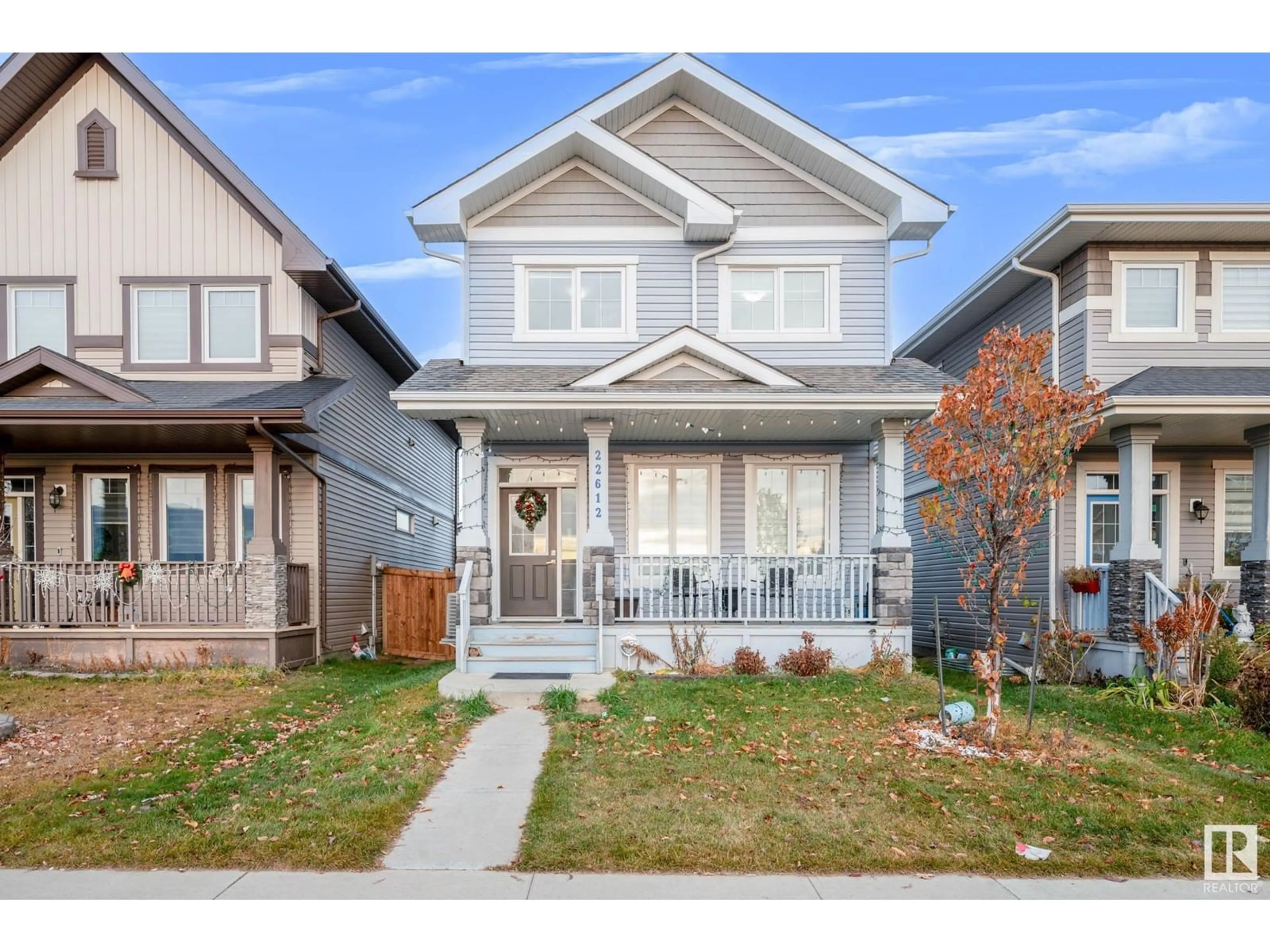 Frontside or backside of a home, the street view for 22612 97 AV NW, Edmonton Alberta T5T7J2