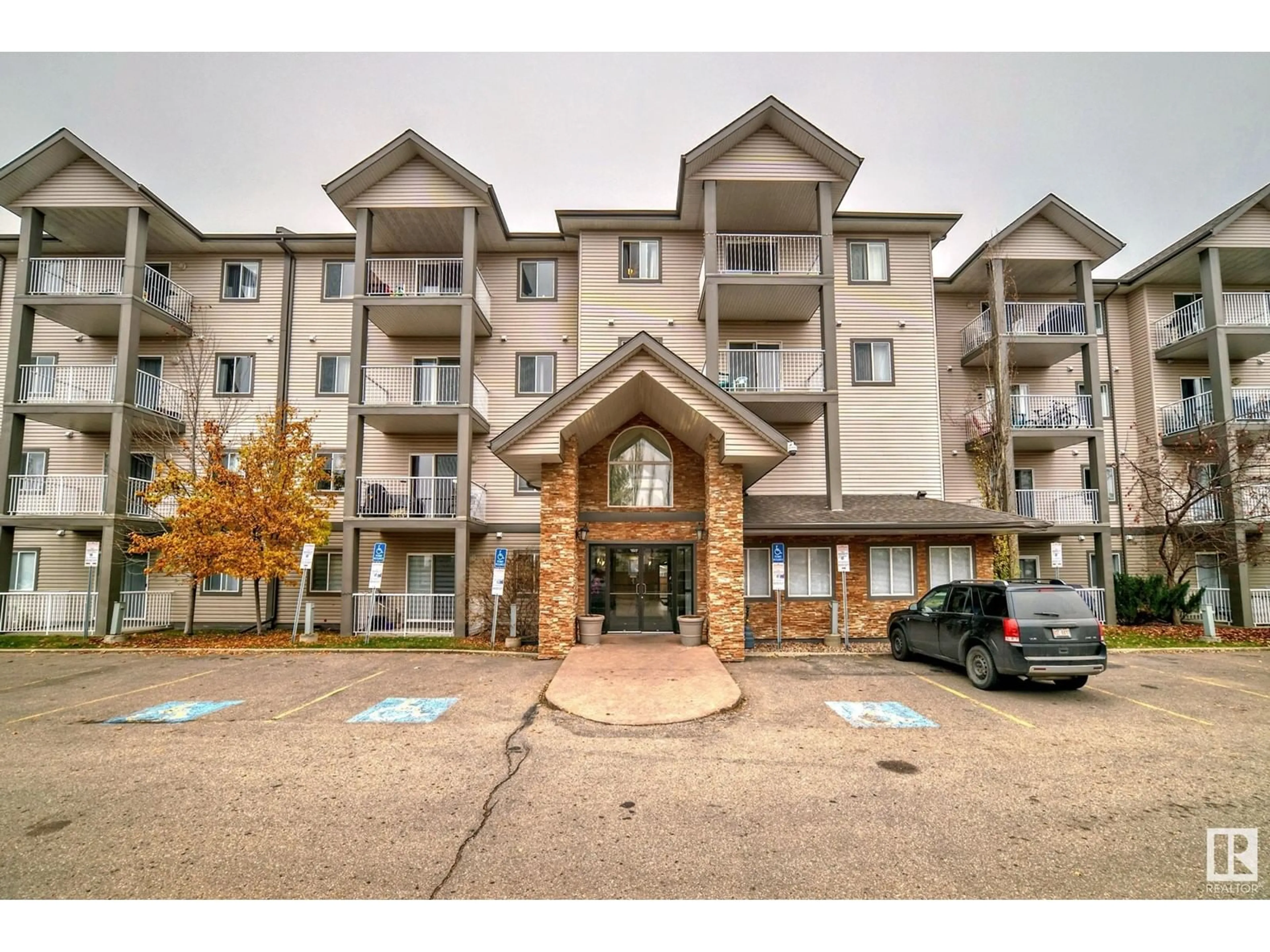 A pic from exterior of the house or condo, the front or back of building for #135 3425 19 St NW, Edmonton Alberta T6T2B5