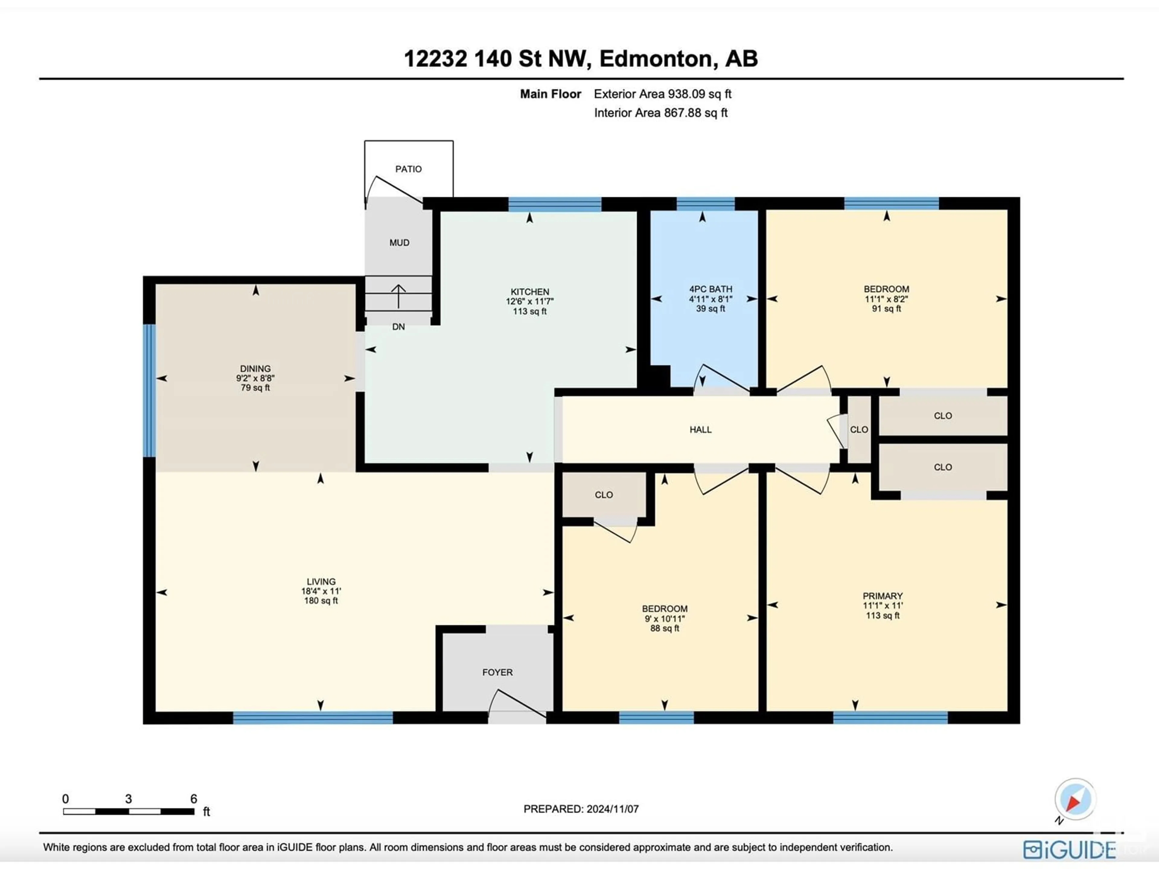 Floor plan for 12232 140 Street NW NW, Edmonton Alberta T5L2C8