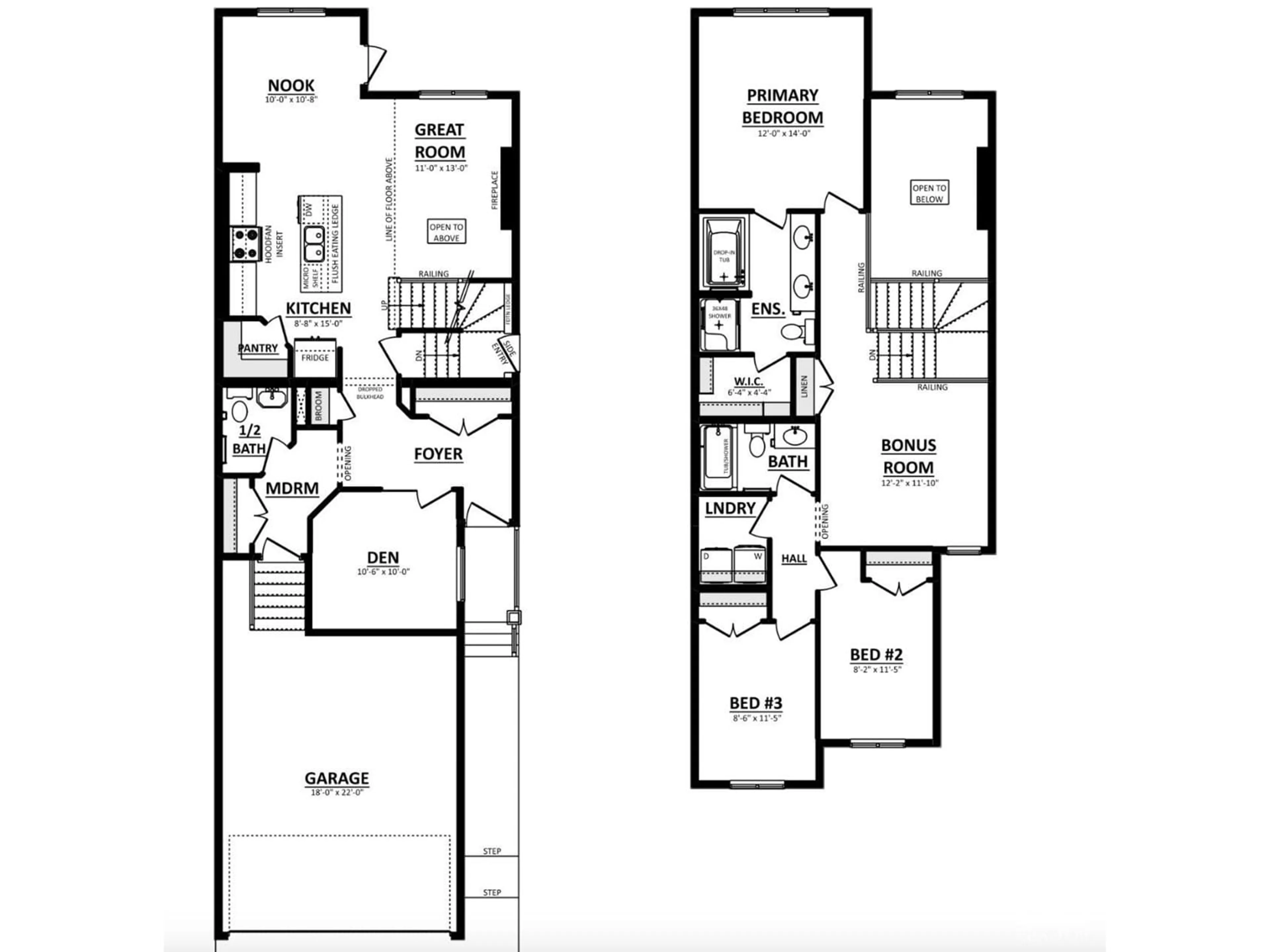 Floor plan for 308 Juniper CV, Leduc Alberta T9E1S7