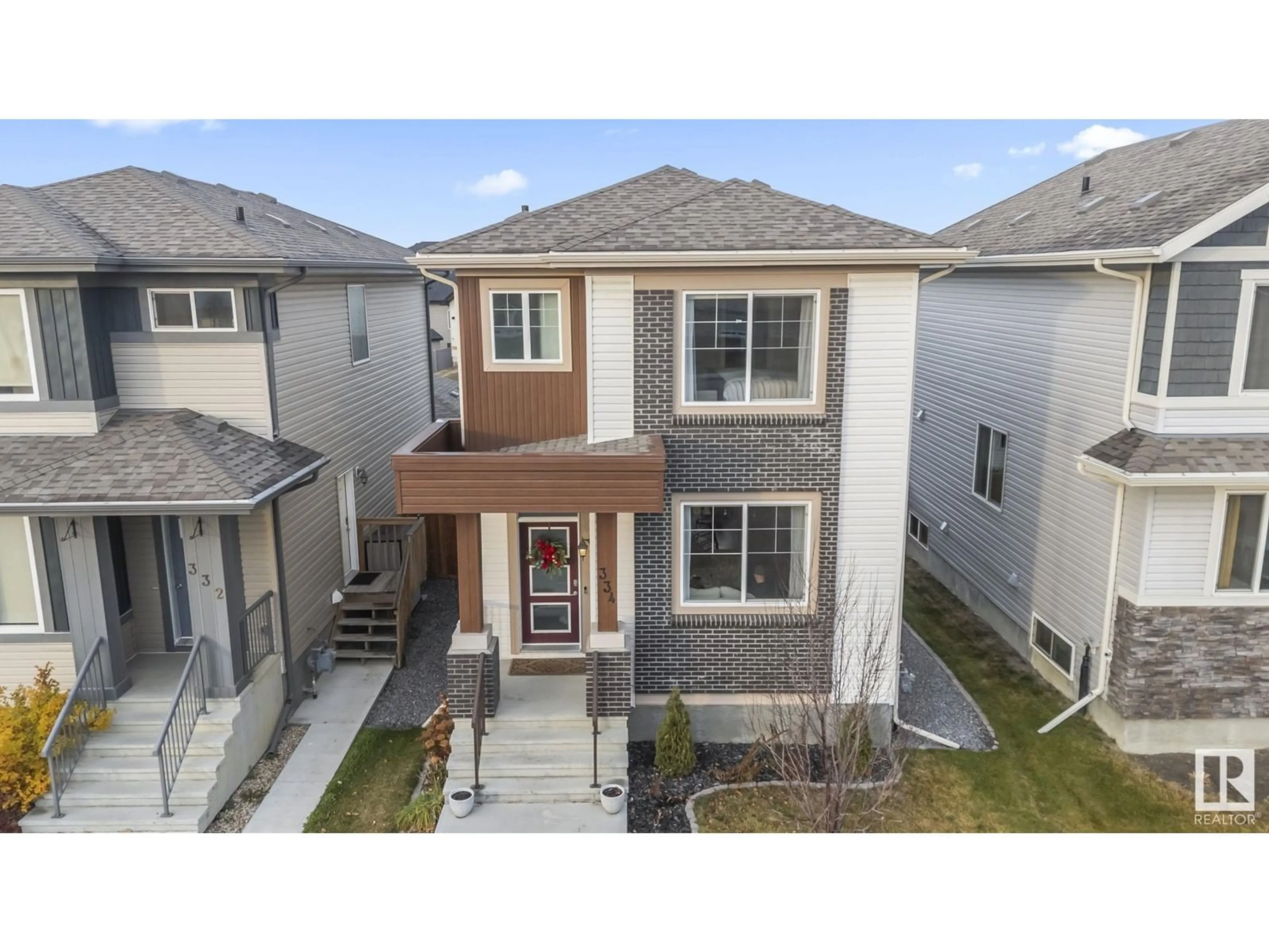 Frontside or backside of a home, the street view for 334 West Haven DR, Leduc Alberta T9E1J2