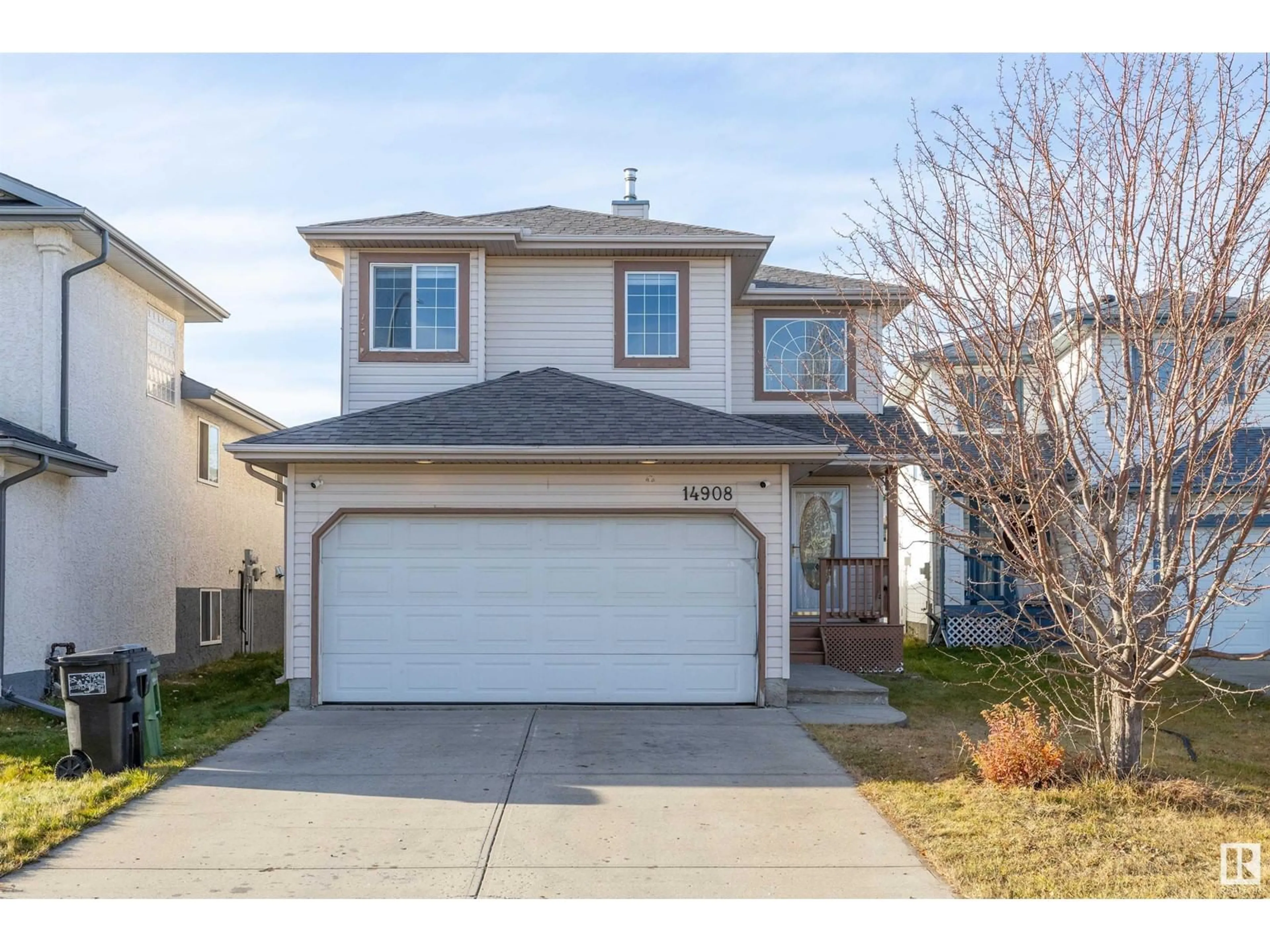 Frontside or backside of a home, the street view for 14908 132 ST NW, Edmonton Alberta T6V1L2