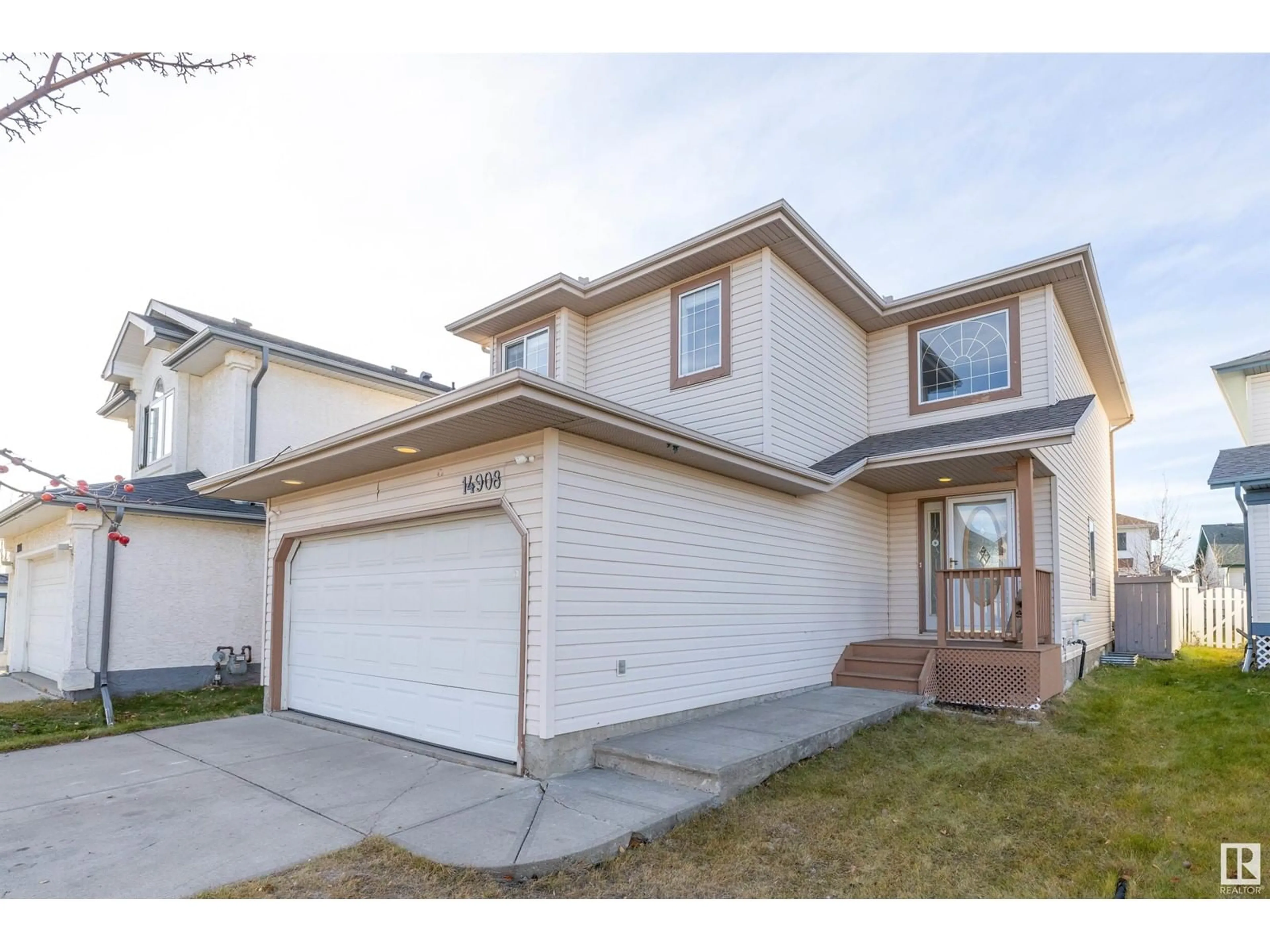 Frontside or backside of a home, the street view for 14908 132 ST NW, Edmonton Alberta T6V1L2