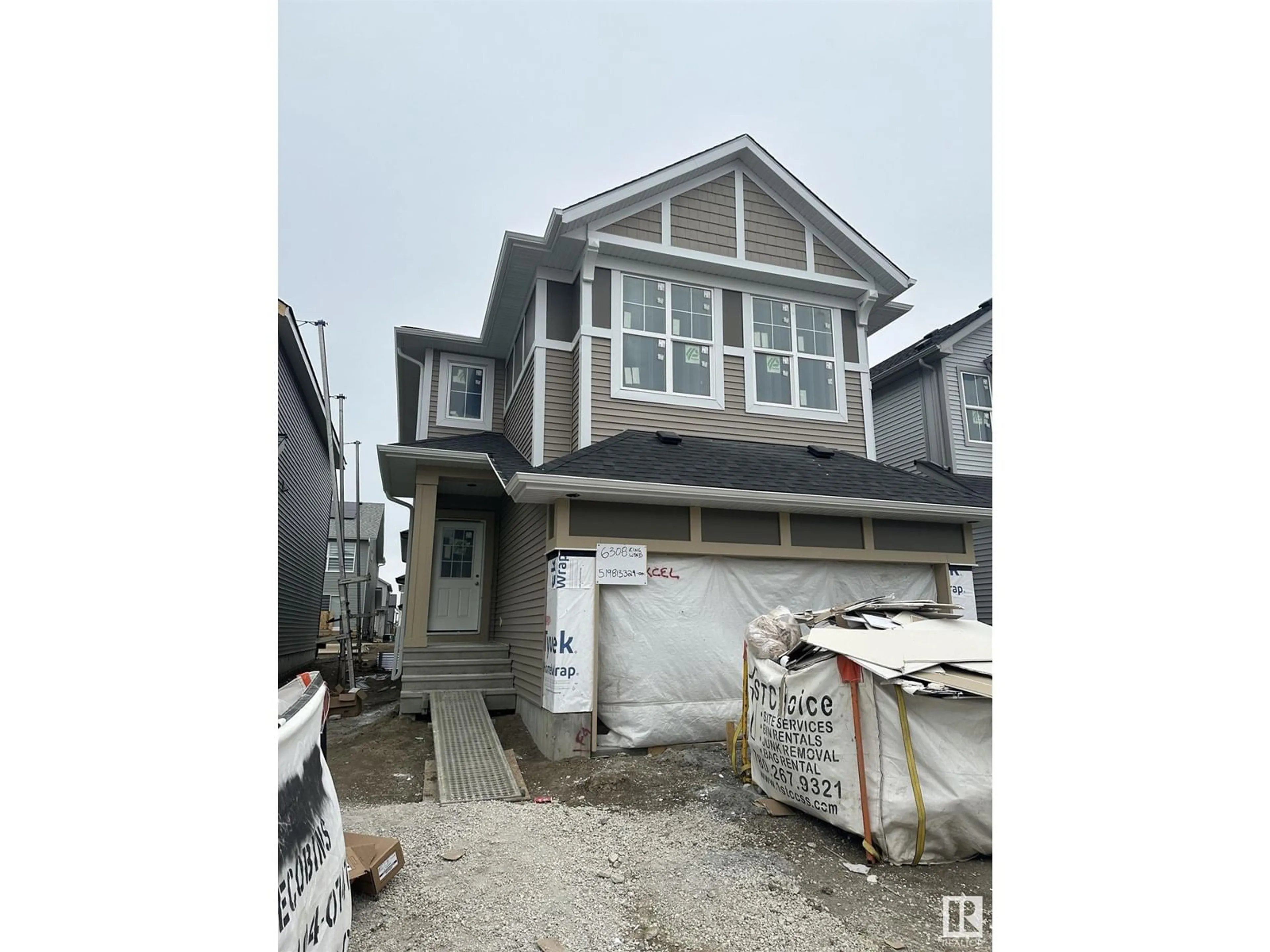 A pic from exterior of the house or condo, the street view for 6308 KING WD SW, Edmonton Alberta T6W5N9