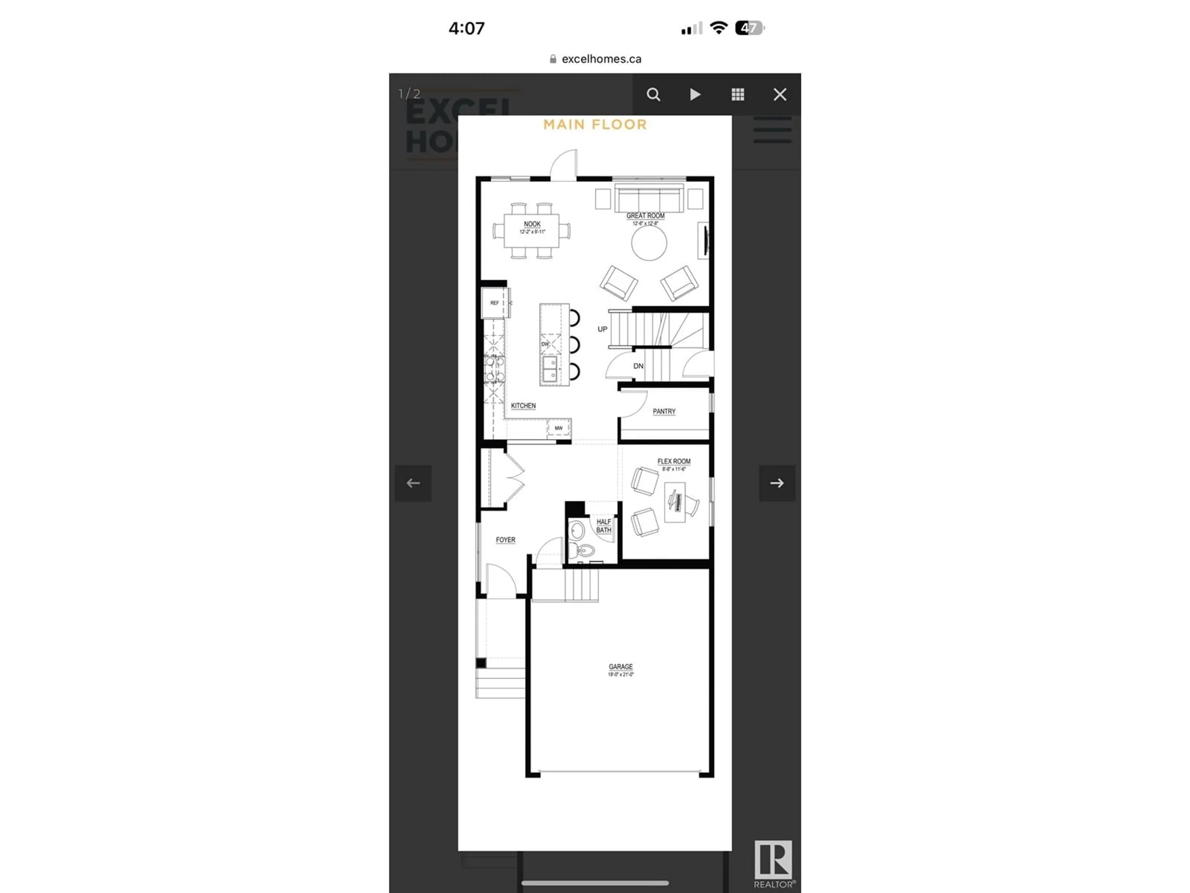 Floor plan for 6308 KING WD SW, Edmonton Alberta T6W5N9