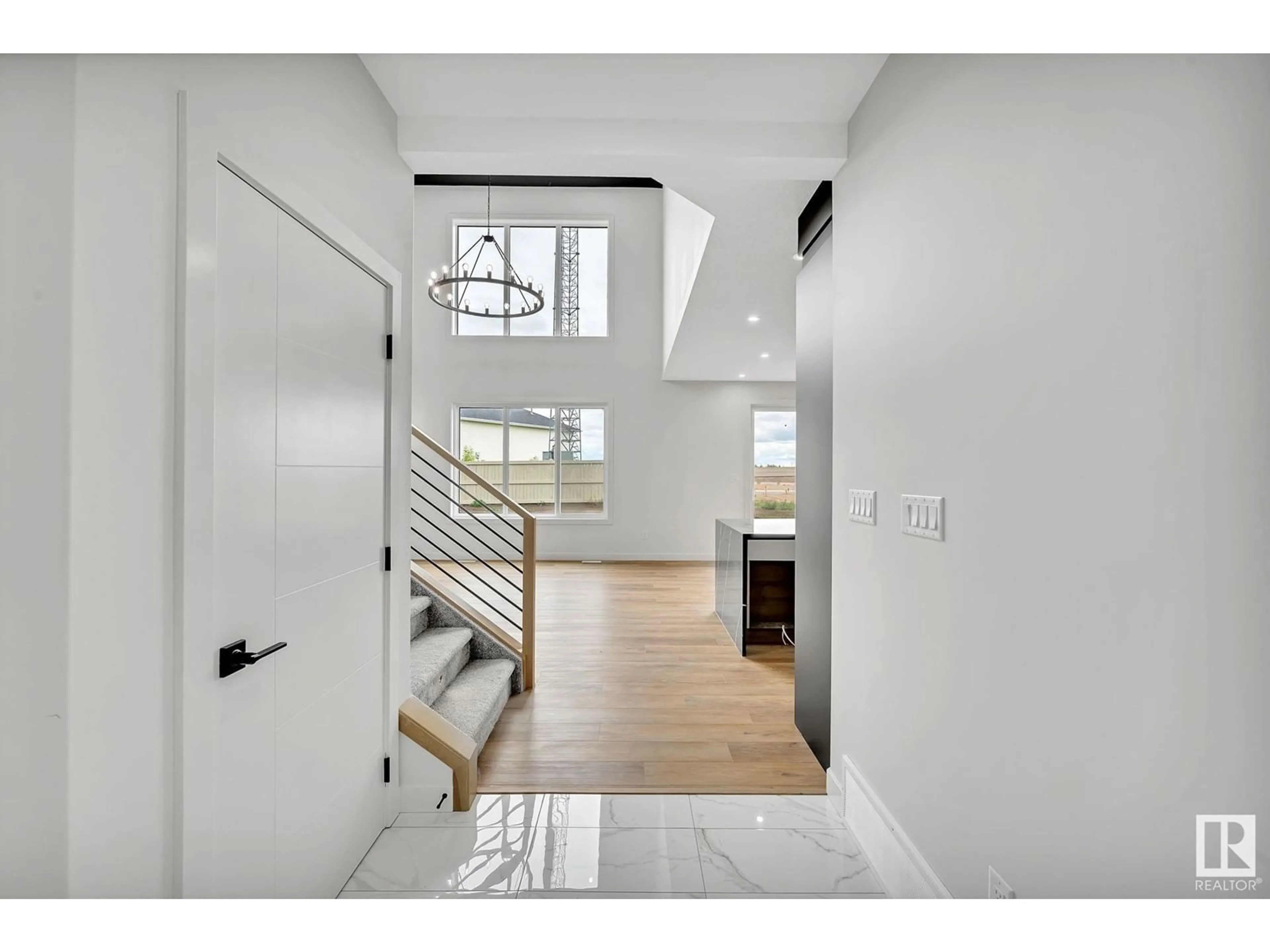 Indoor entryway, wood floors for 1069 GOLDFINCH WY NW, Edmonton Alberta T5S0R2