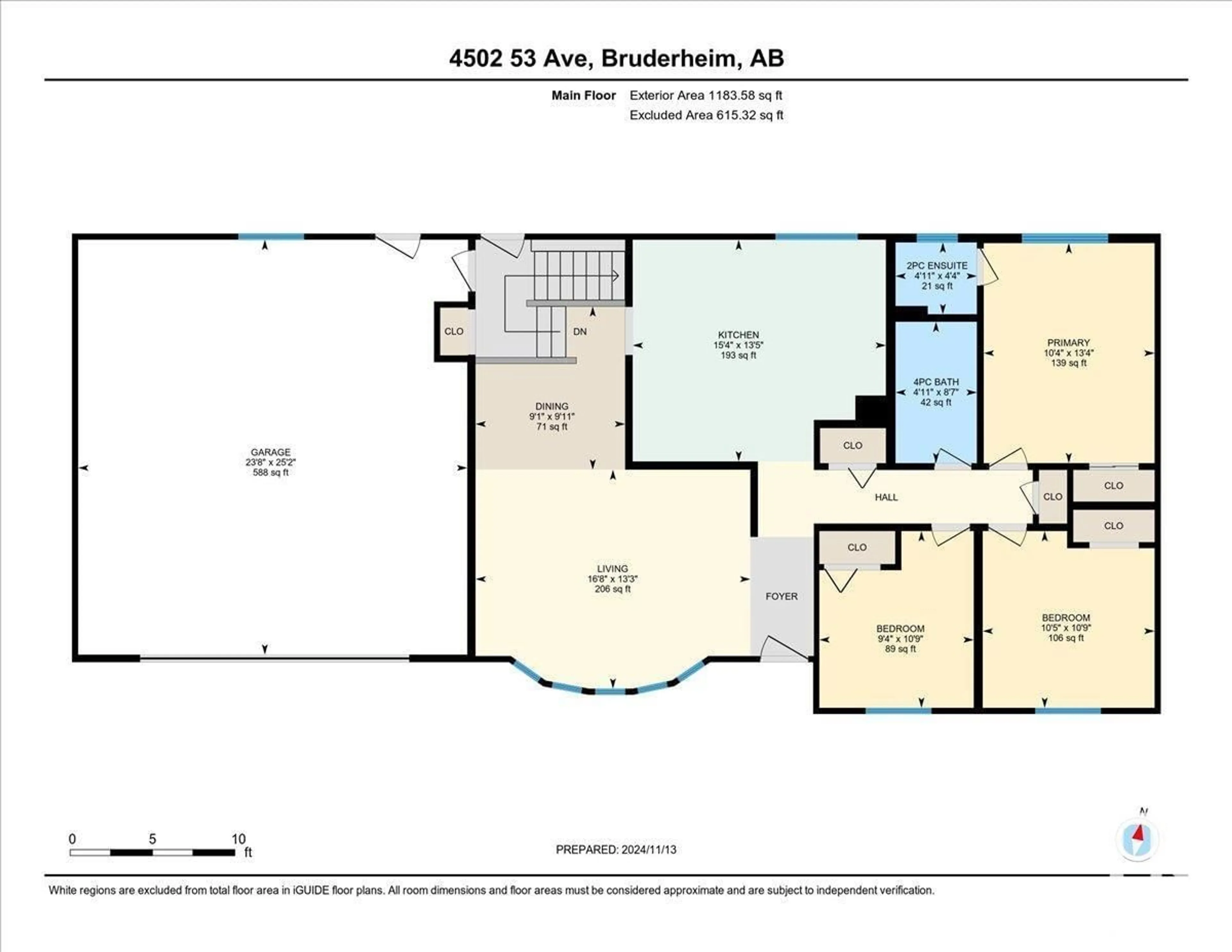 Floor plan for 4502 53 AV, Bruderheim Alberta T0B0S0