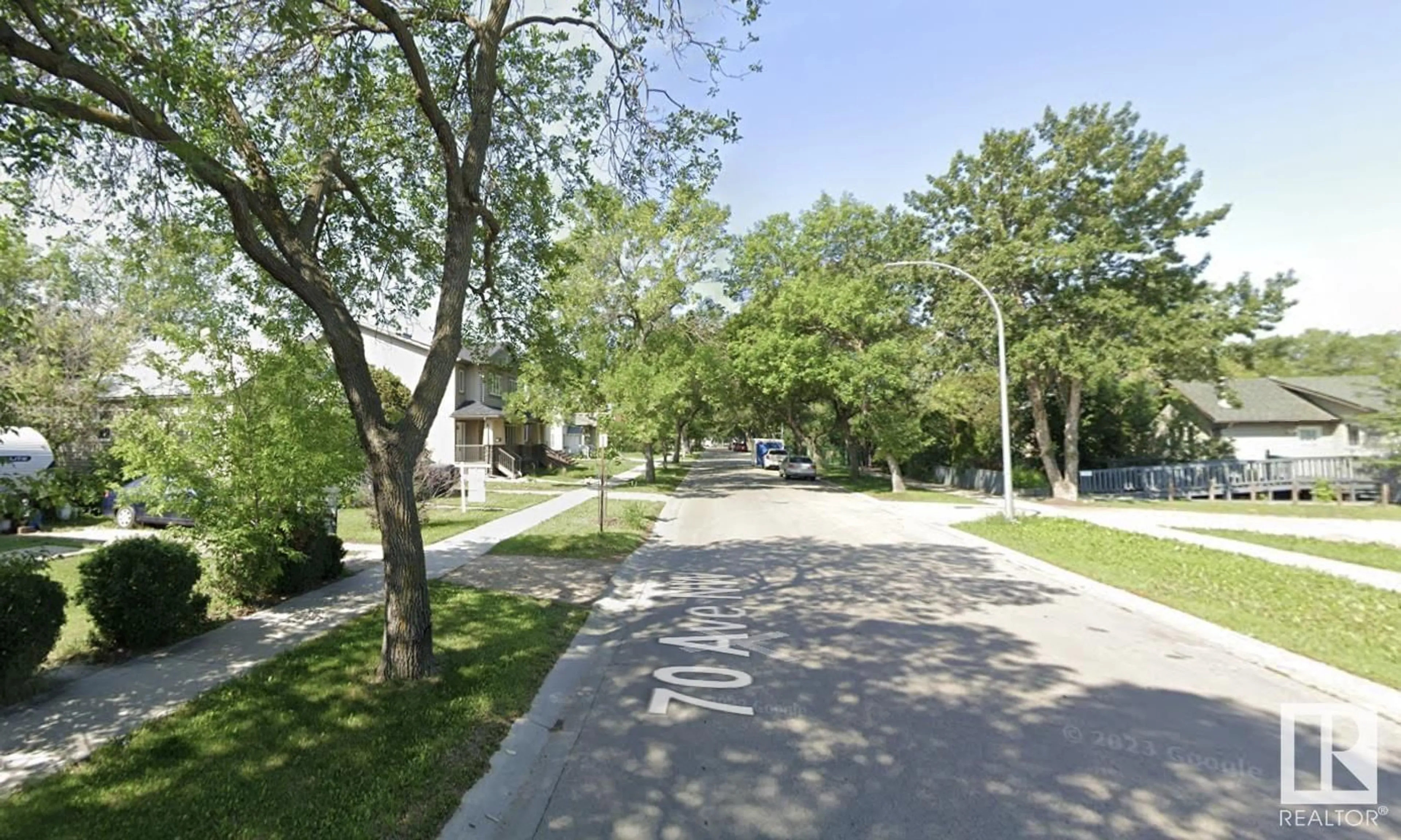 A pic from exterior of the house or condo, the street view for 10421 70 AV NW, Edmonton Alberta T6H2E7